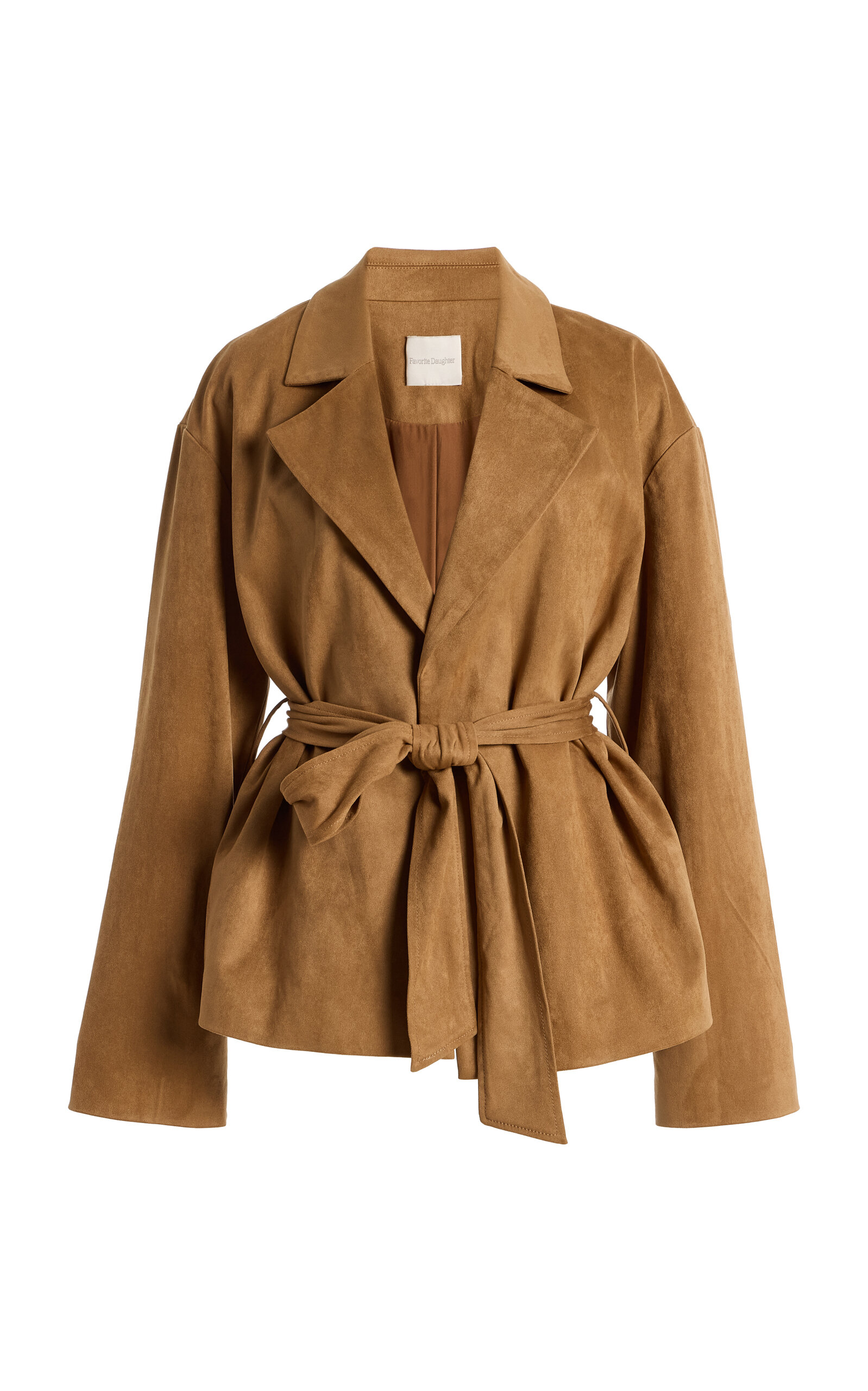 The Marina Faux Suede Wrap Coat