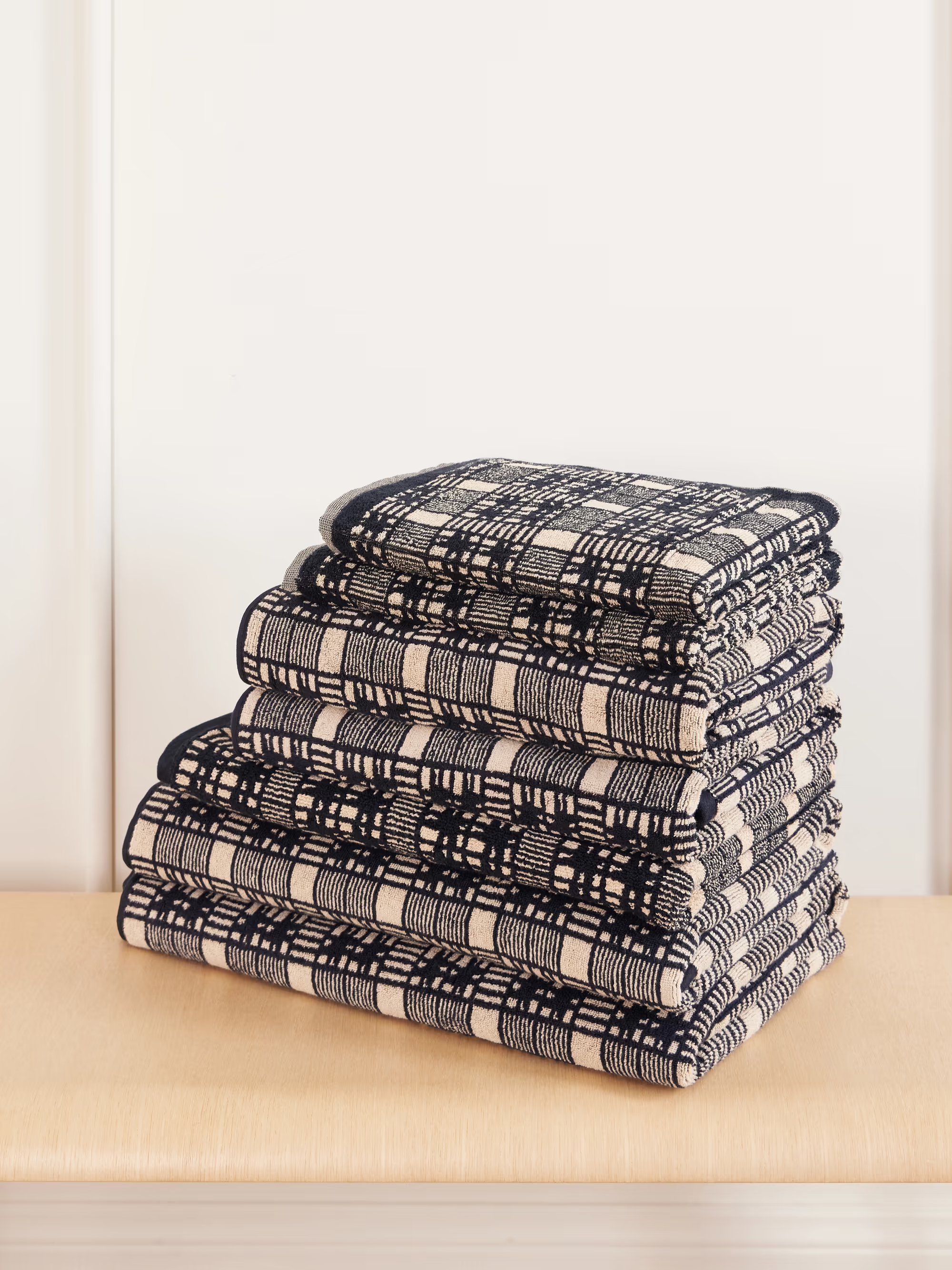 Alma Complete set of seven organic cotton-terry towels
