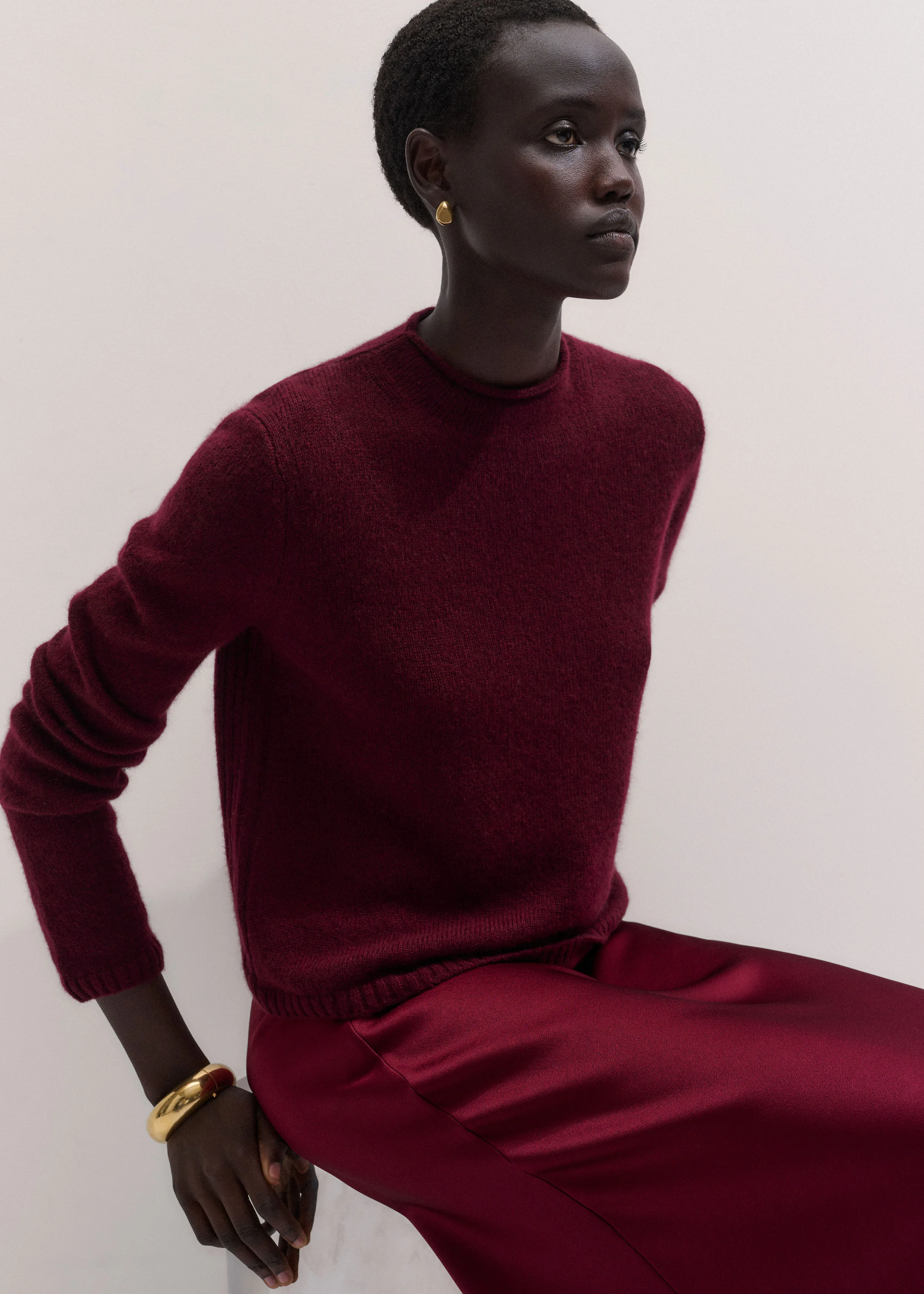 High Neck Straight Jumper