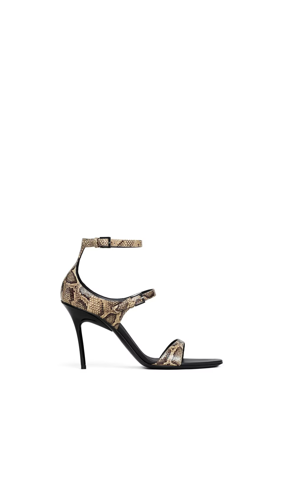 ALAÏA HONEY DROP STRAPPY SANDALS IN AYERS LEATHER