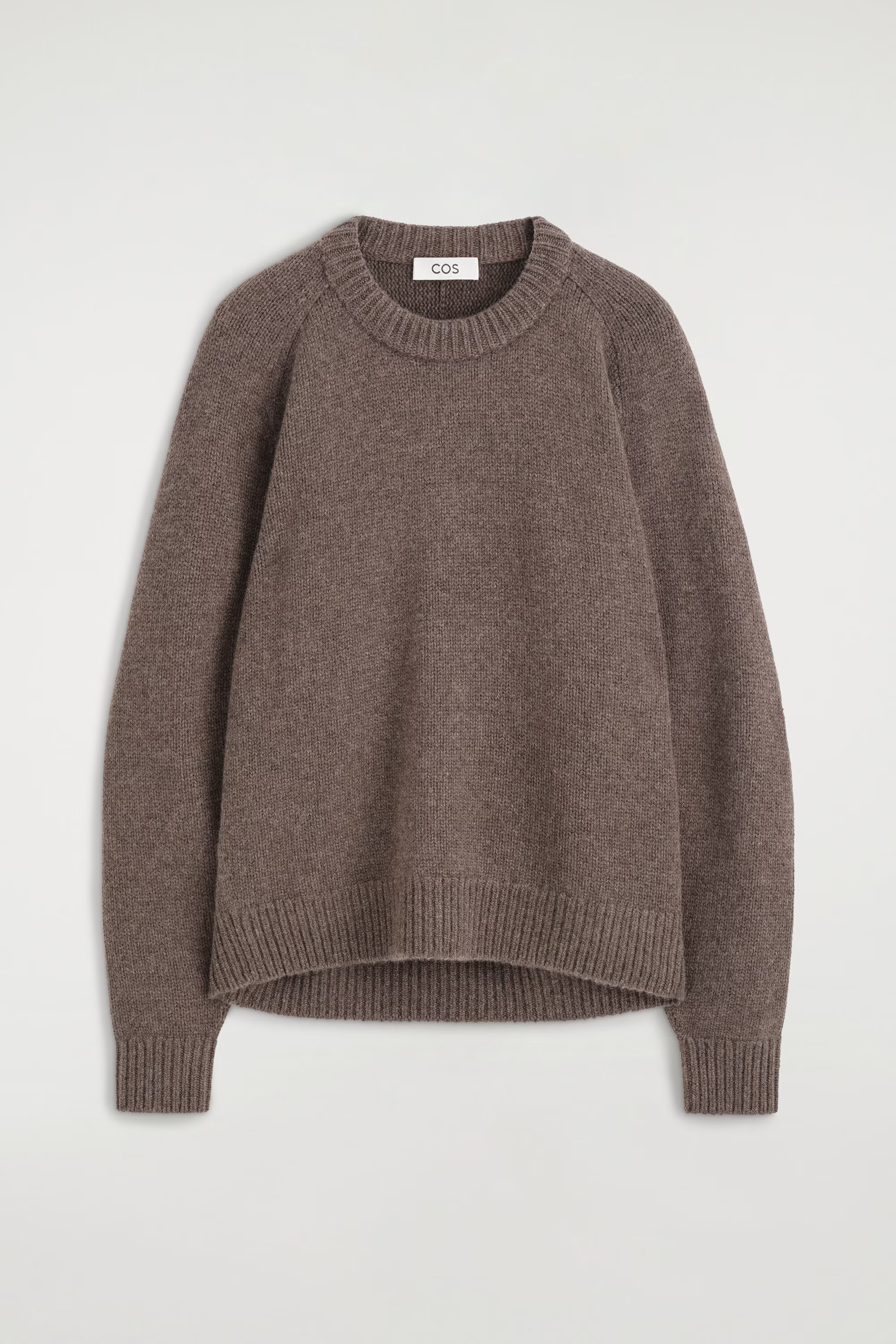 ROUNDED CASHMERE CREW-NECK JUMPER