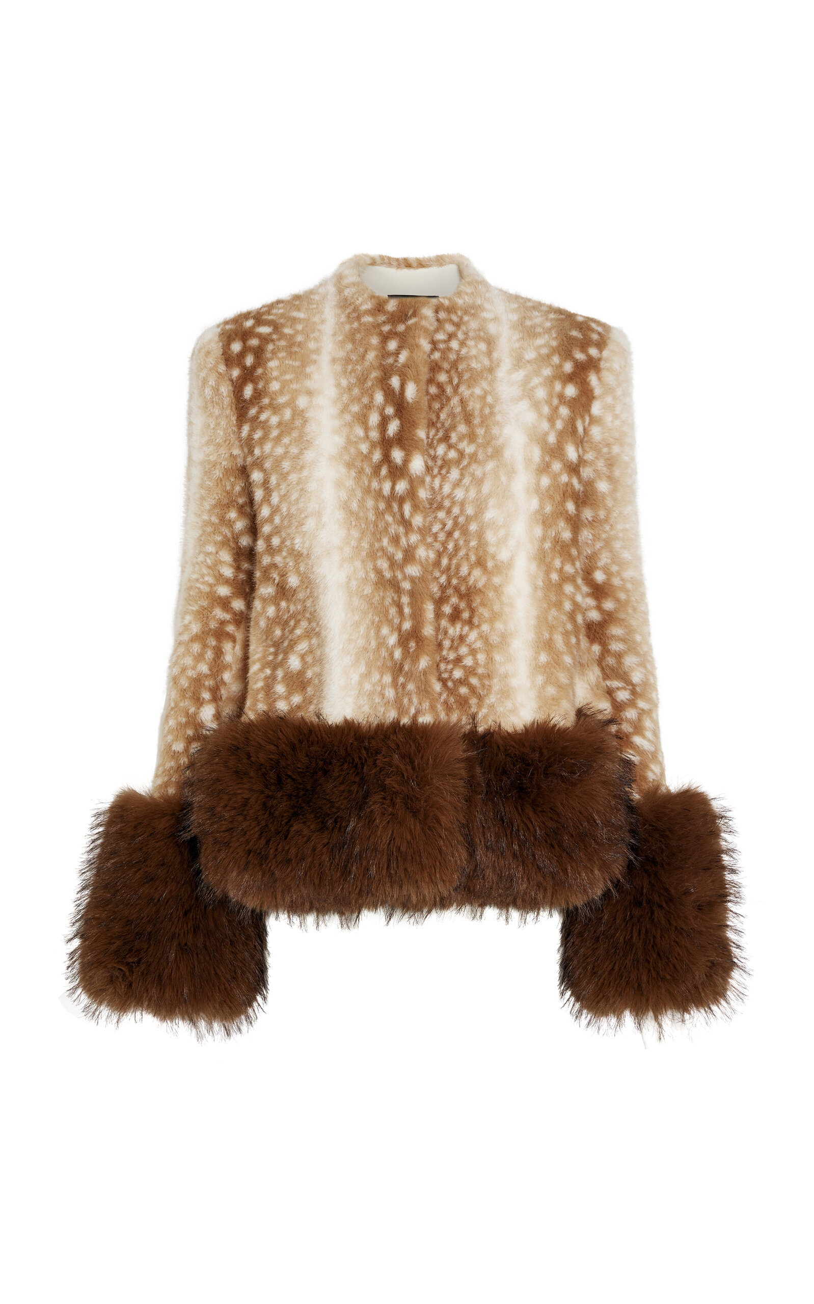 Cropped Faux-Fur Jacket