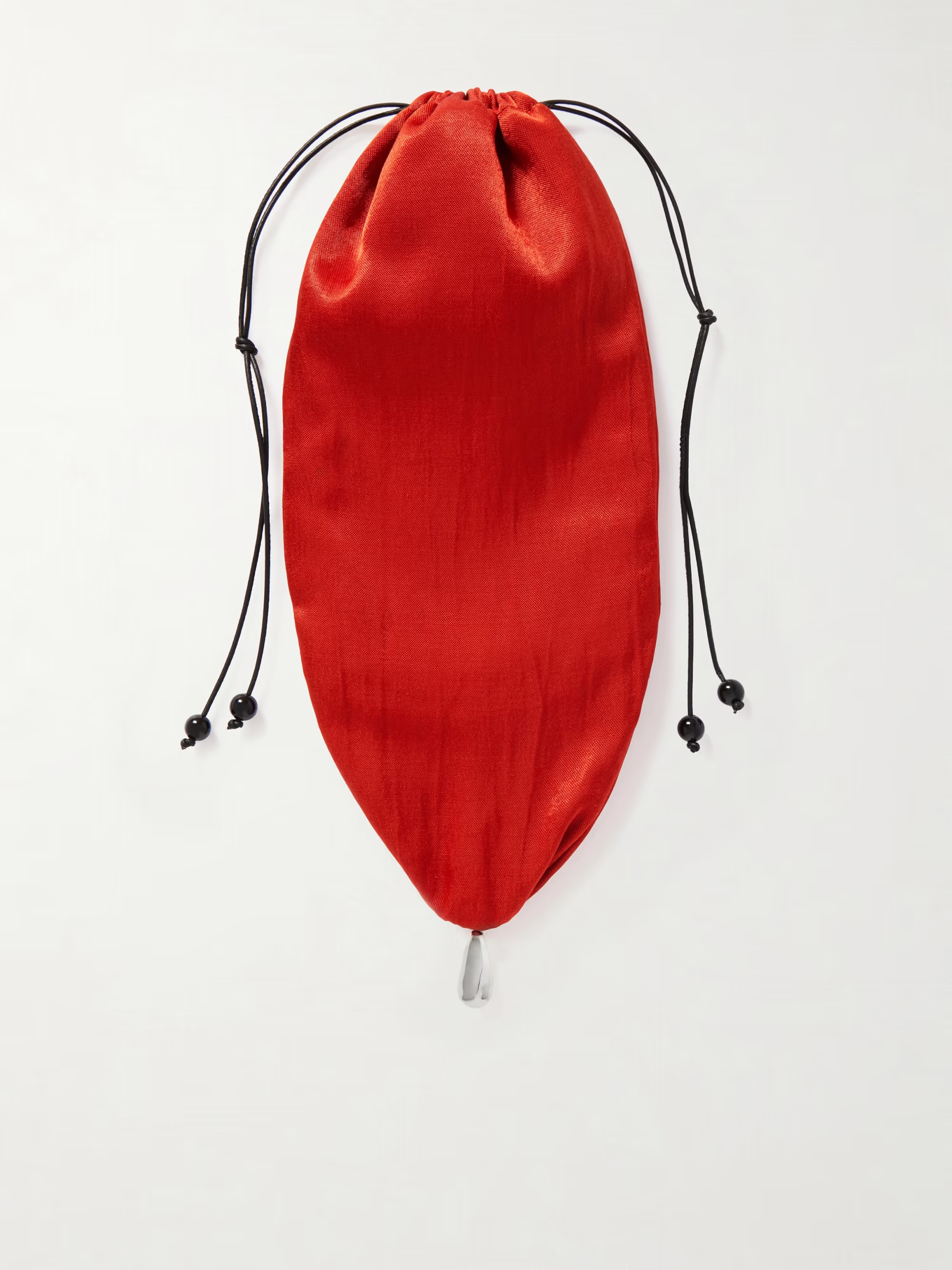 No titleSophie Buhai Teardrop Embellsihed Satin Drawstring Pouch 