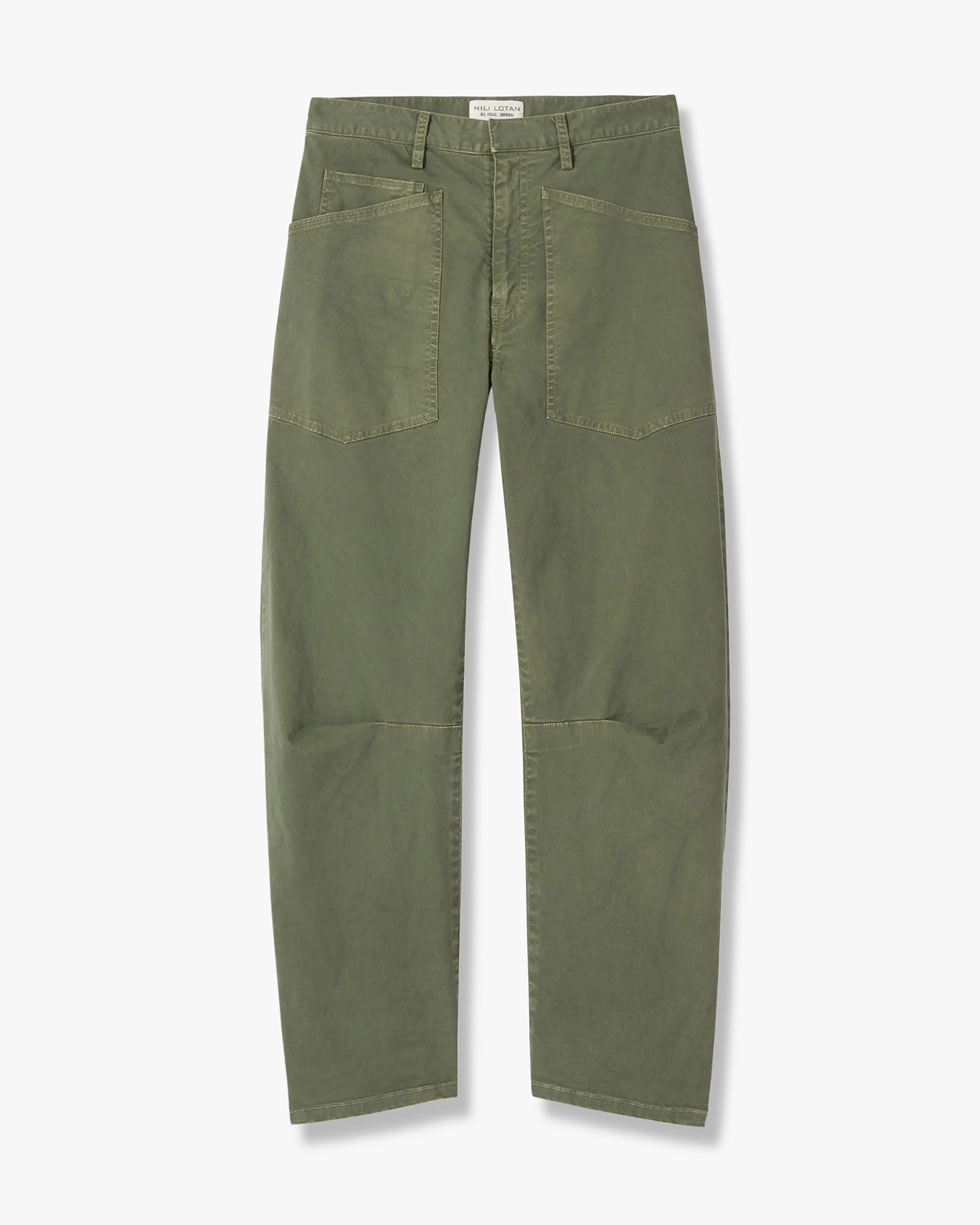 Shon Cotton Pant | Women's Camo Barrel Leg Pant | Nili Lotan