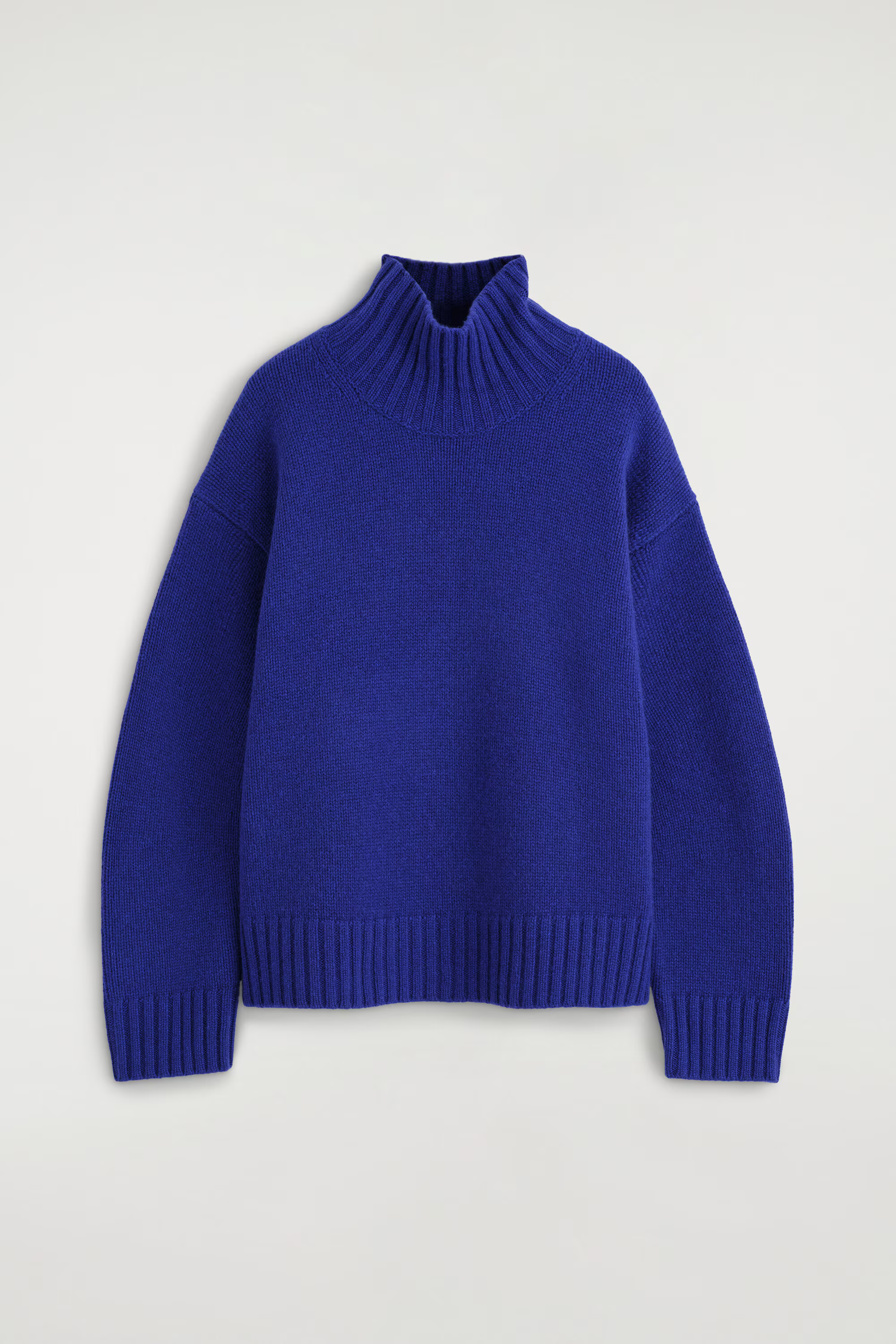 CHUNKY CASHMERE FUNNEL-NECK JUMPER