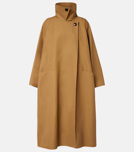 Aurore oversized cotton canvas coat