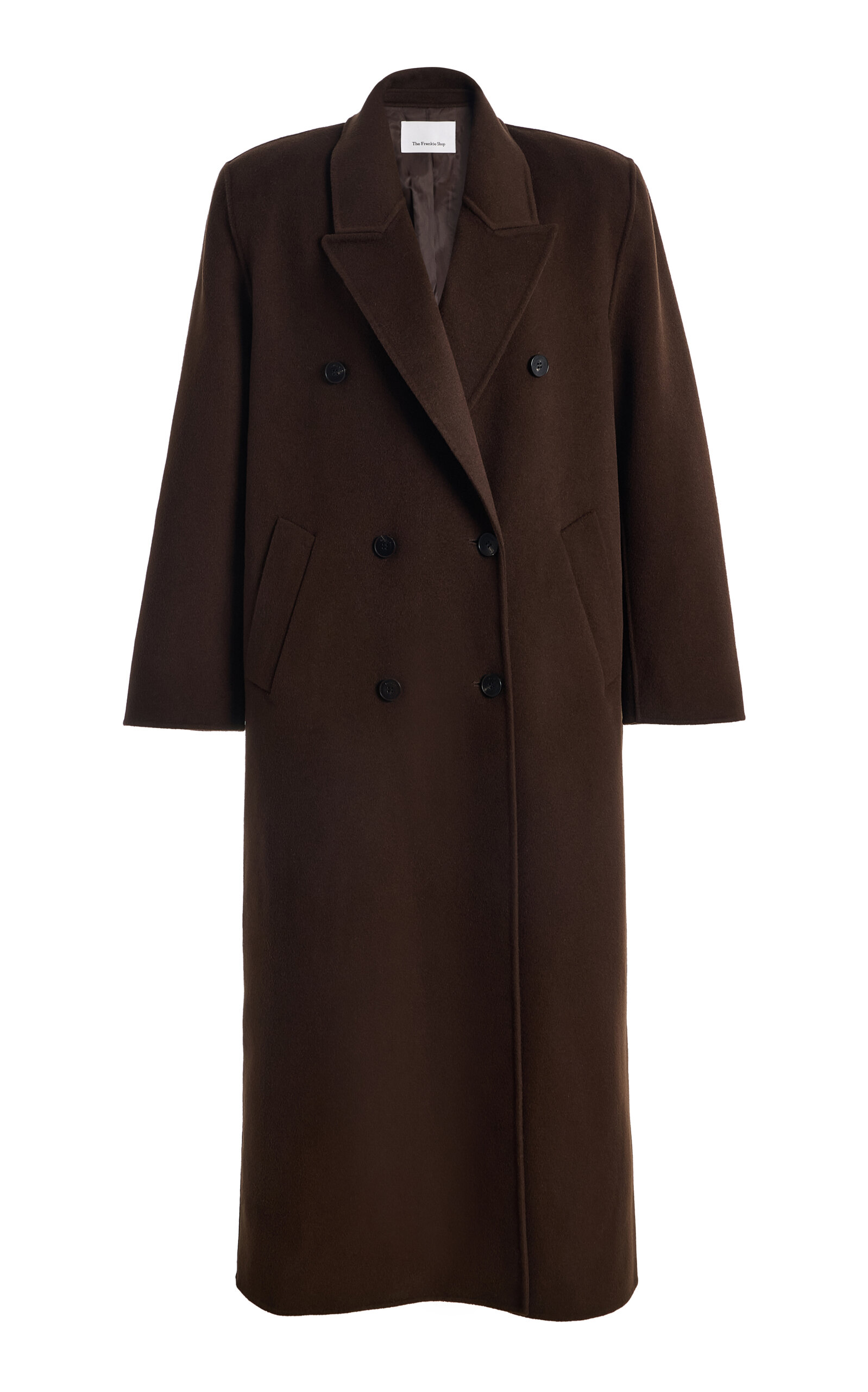 Gaia Double-Breasted Wool-Blend Coat