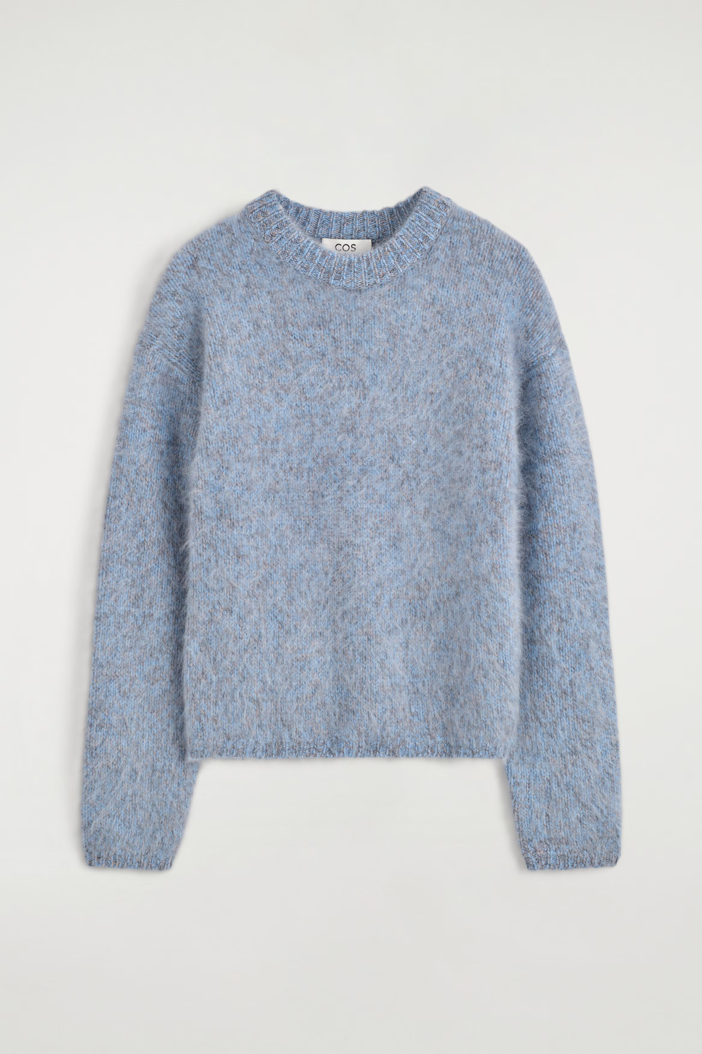 TWO-TONE BRUSHED-CASHMERE JUMPER