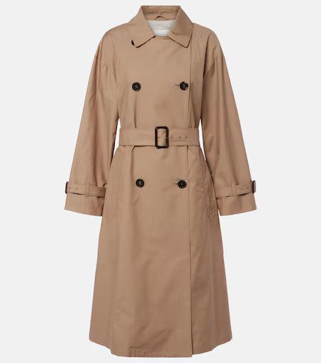Cotton-blend trench coat