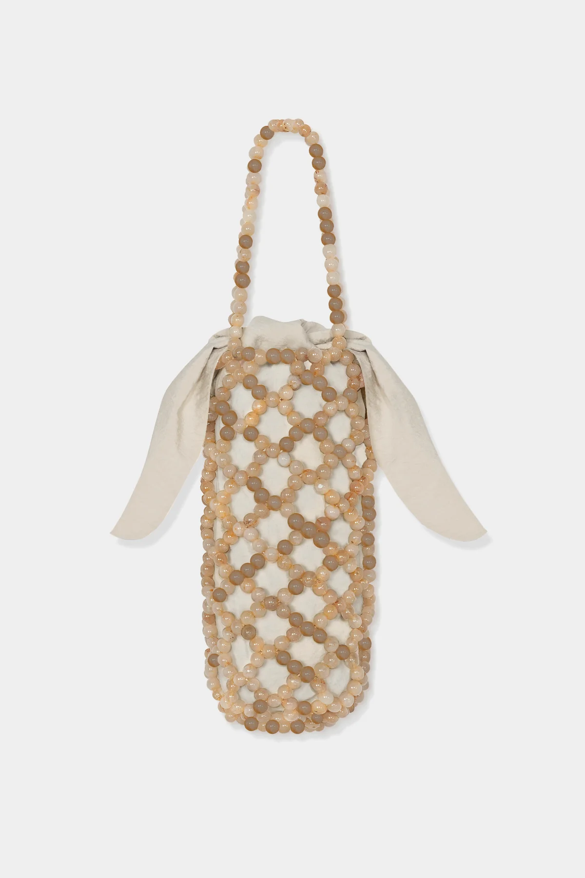 HANDMADE BEADED BAG JASPE MIEL