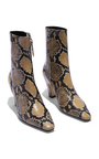 Maris Snake-Printed Leather Boots