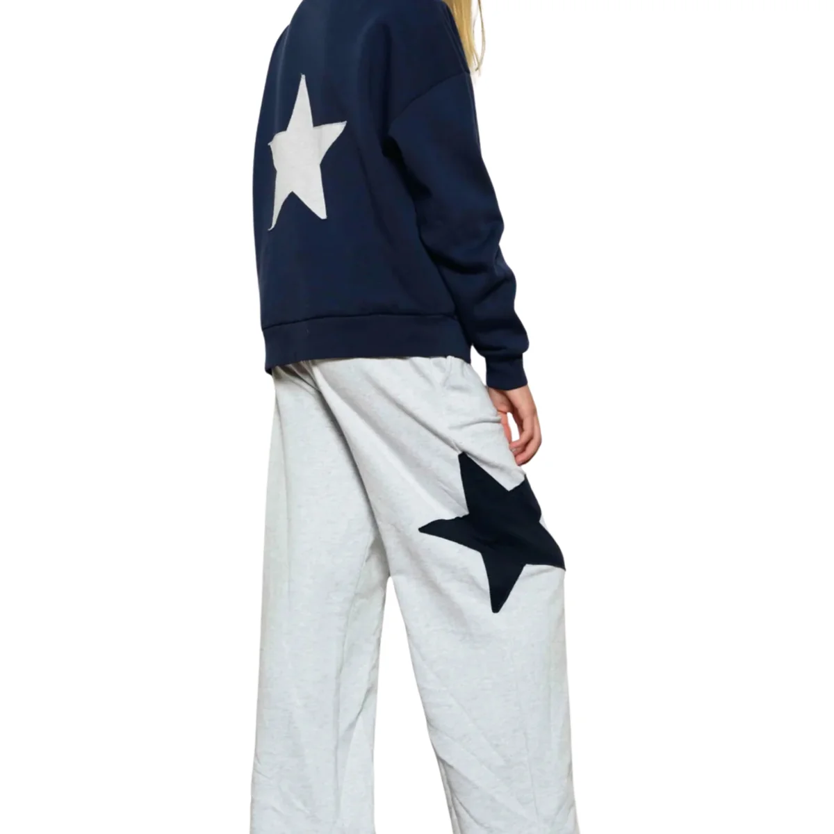 Girls Teen & Pre Teen Katie J NYC Ziggy Oversized Star Hoodie - Frankie's on the Park