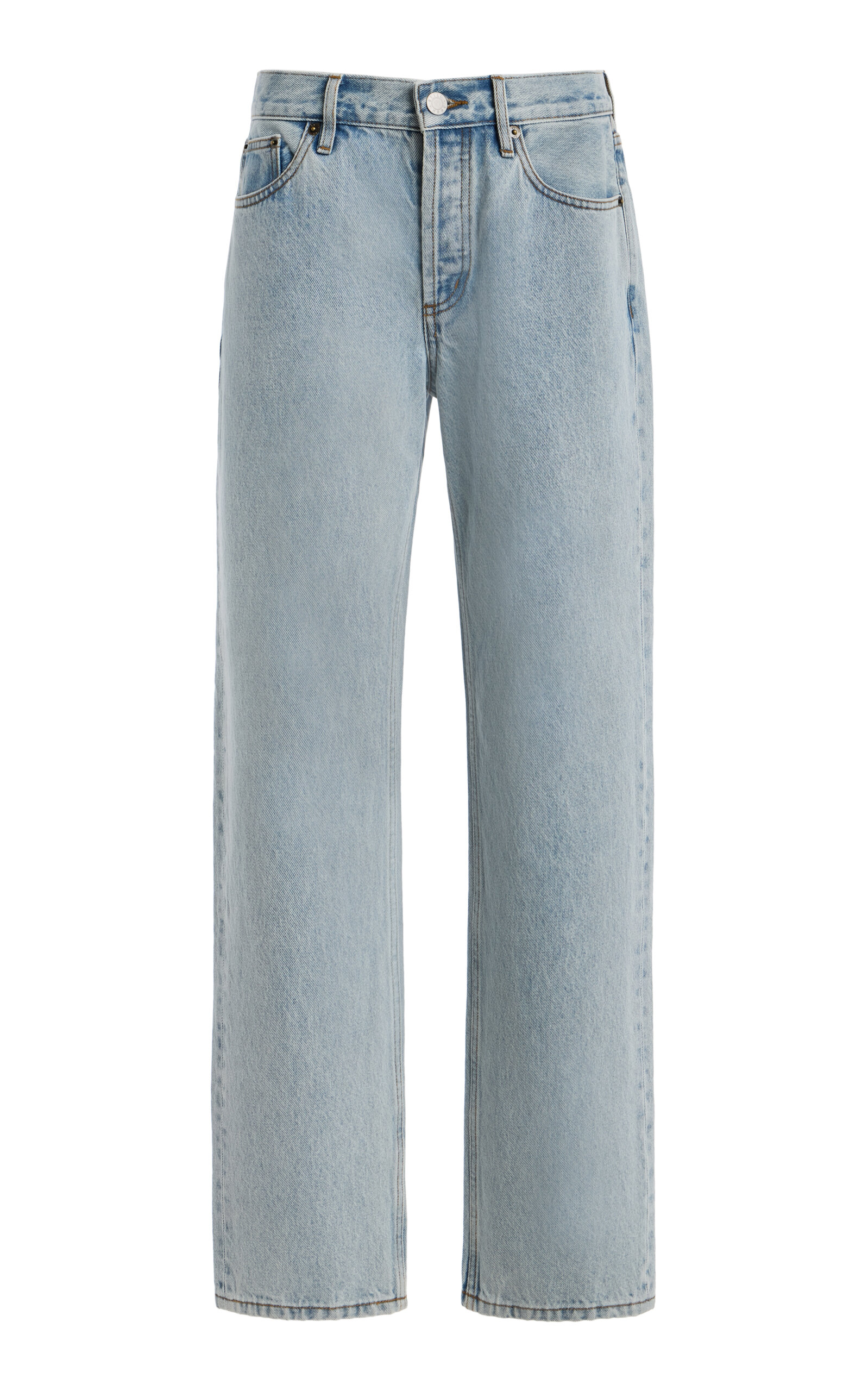 Life Rigid Mid-Rise Straight-Leg Jeans