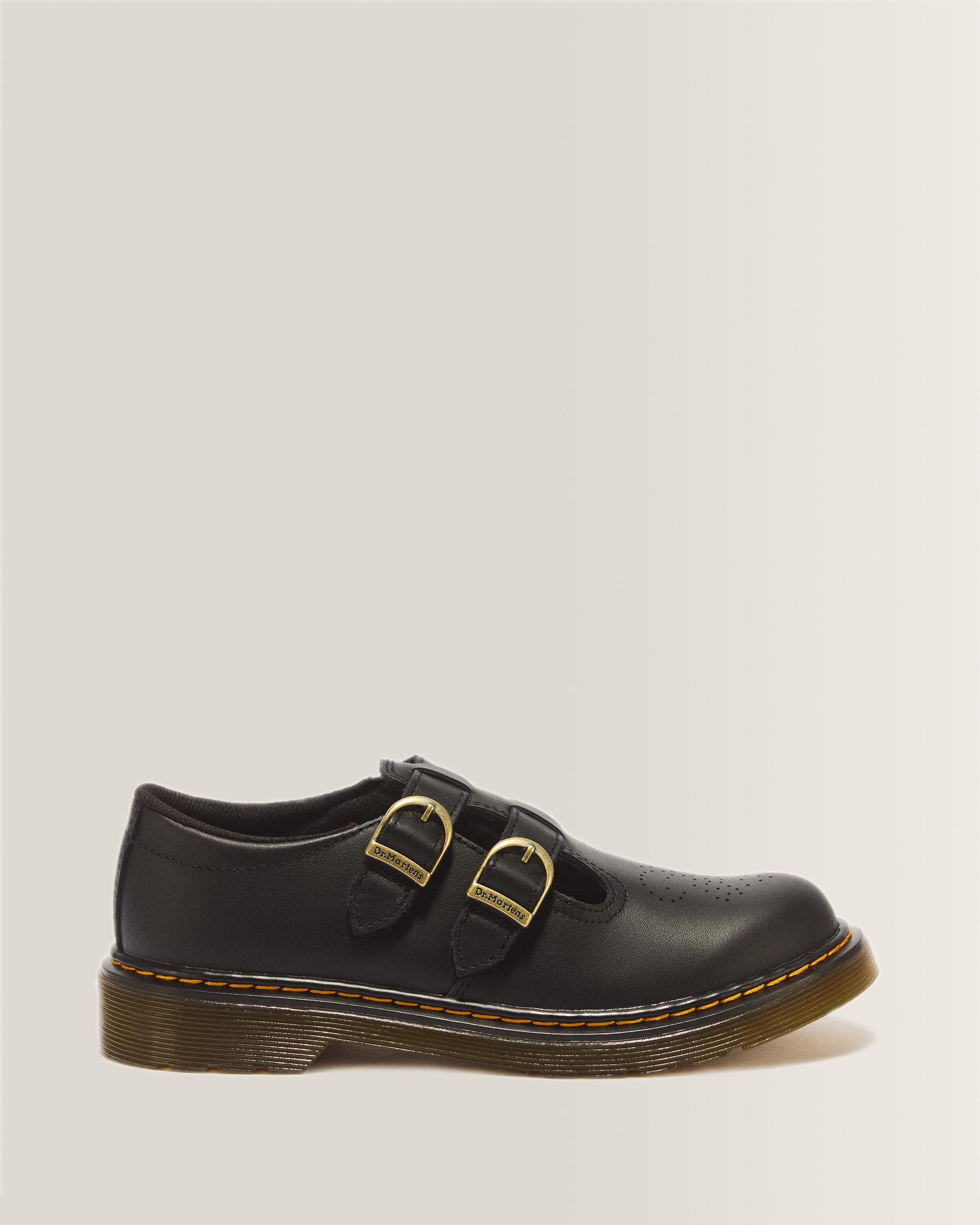 Youth 8065 Softy T Leather Mary Jane Shoes in Black