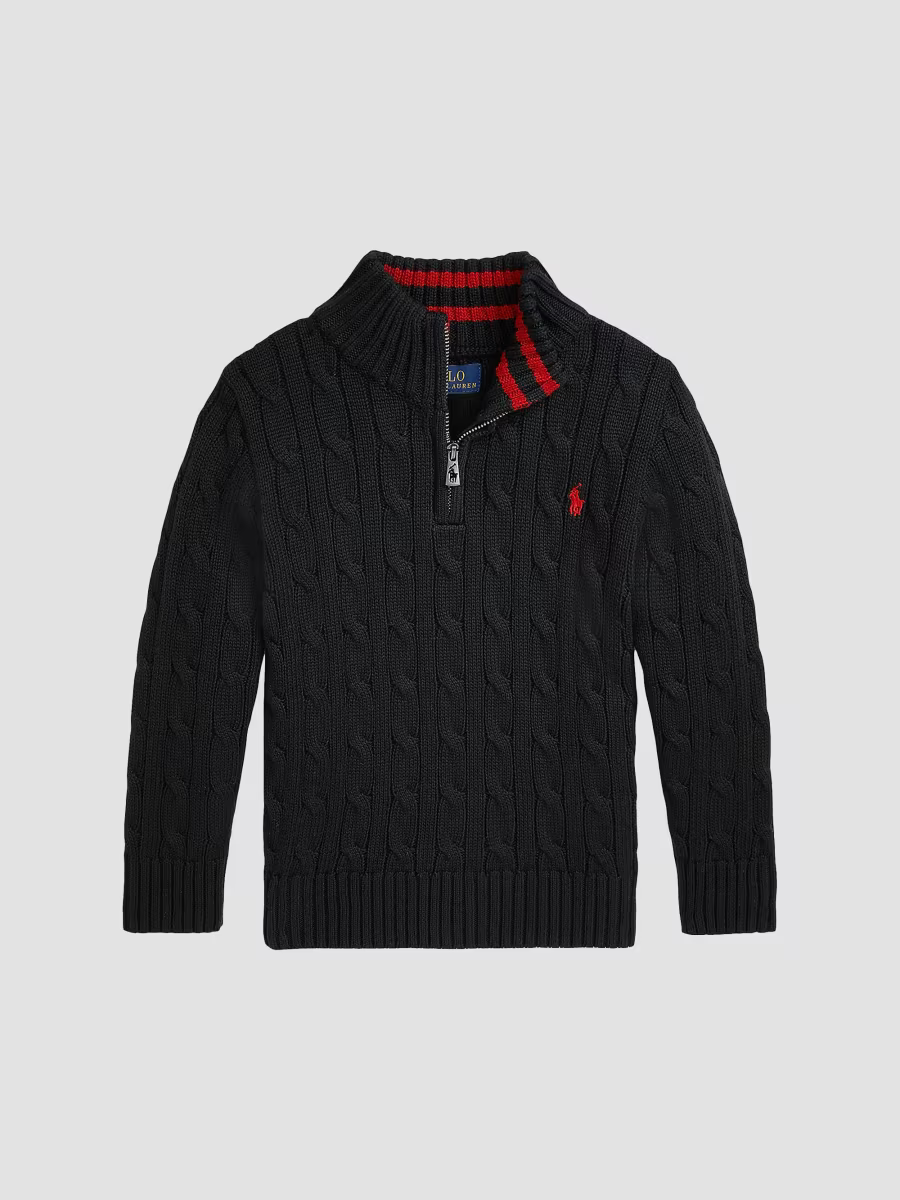 Polo Ralph Lauren Little Boy's &amp; Boy's Cotton Cable-Knit Pullover Sweater | Saks Fifth Avenue