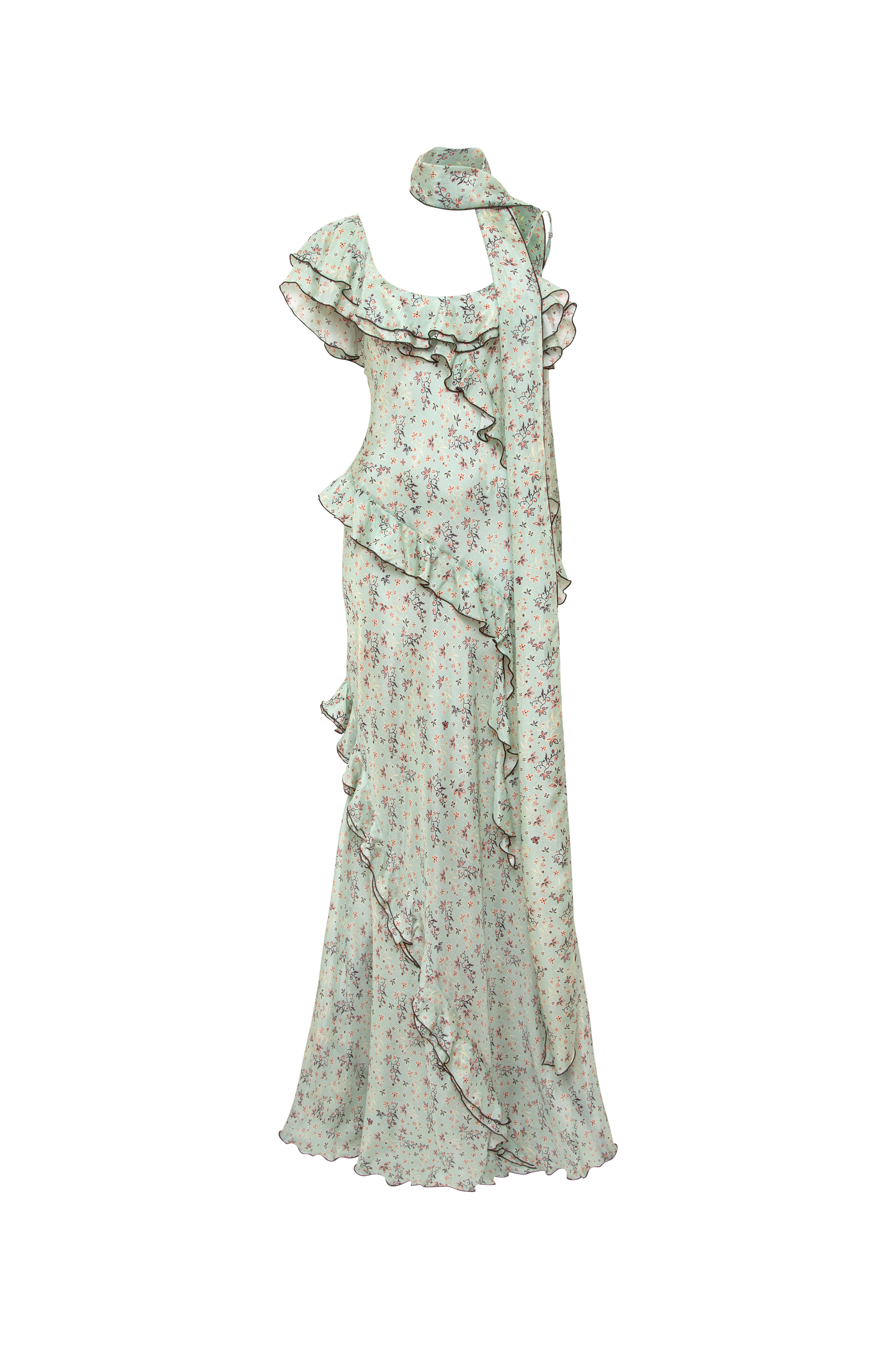 MONICA - Floral printed maxi dress