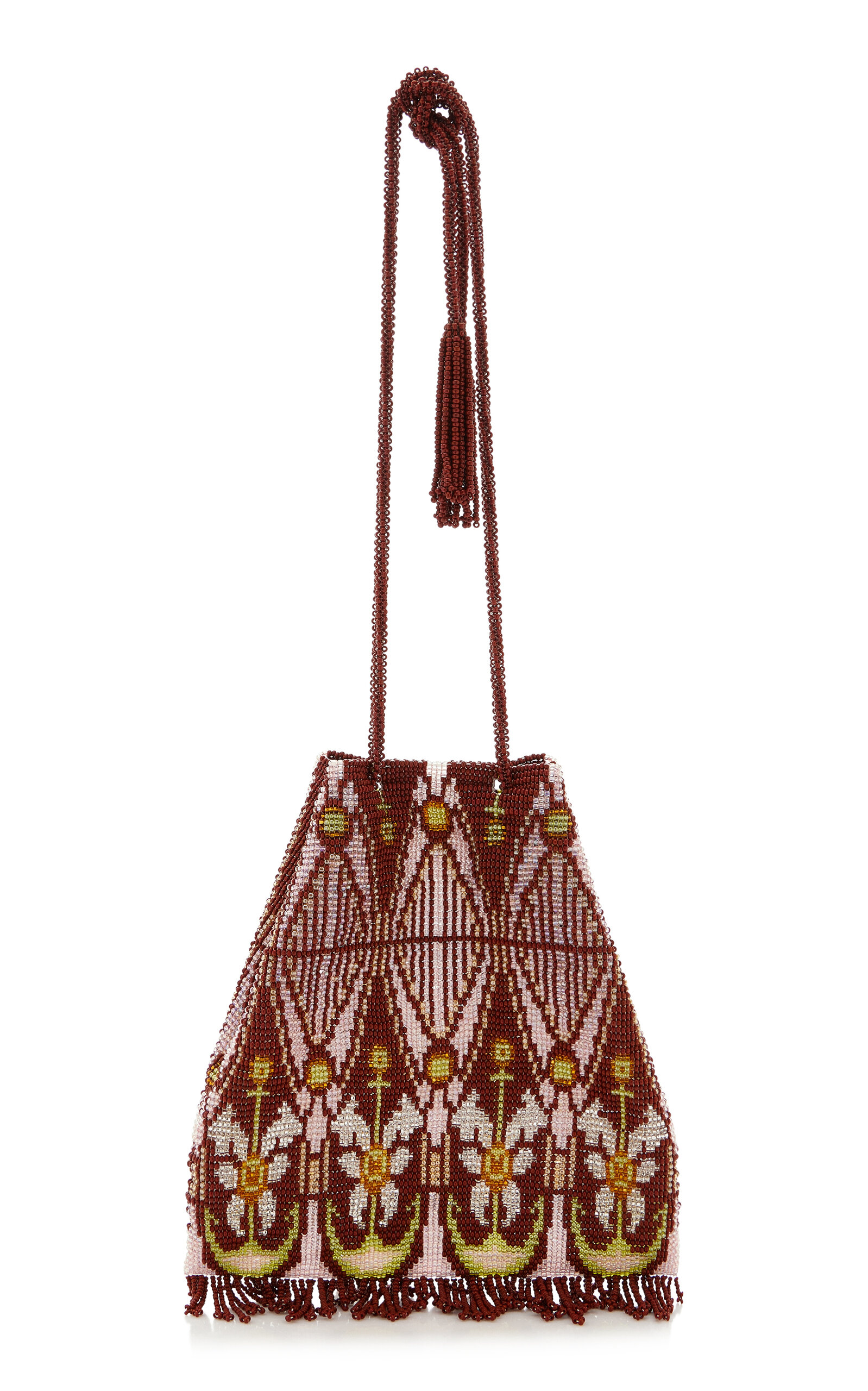 Exclusive La Isla Floral Beaded Pouch