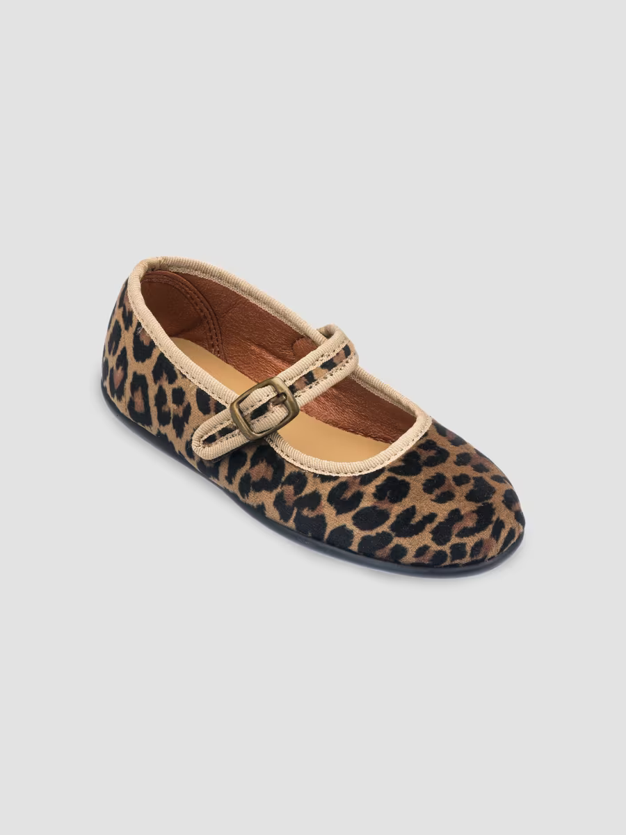 Elephantito Baby Girl's, Little Girl's &amp; Girl's Isa Leopard-Print Velvet Mary Janes | Saks Fifth Avenue