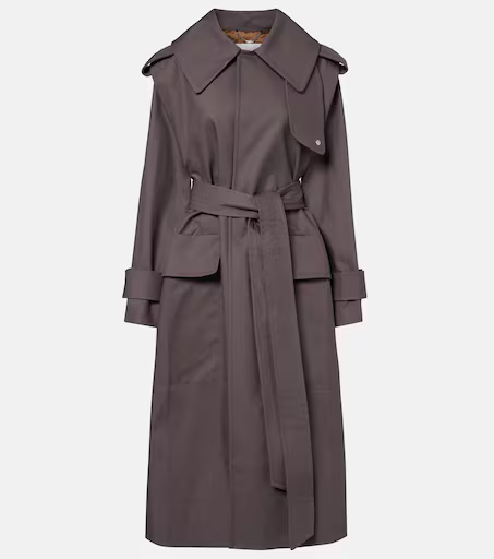 Philippa cotton trench coat
