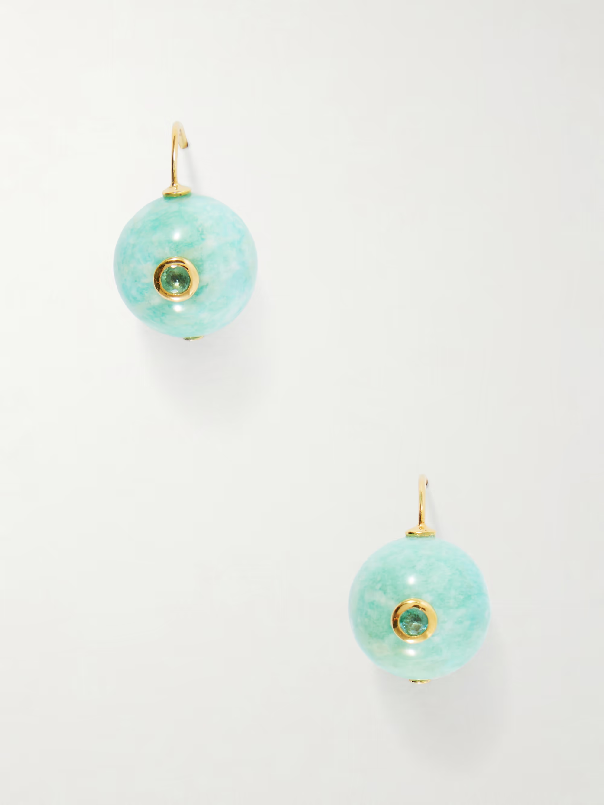 Comet beaded amazonite earrings - blue - One Size