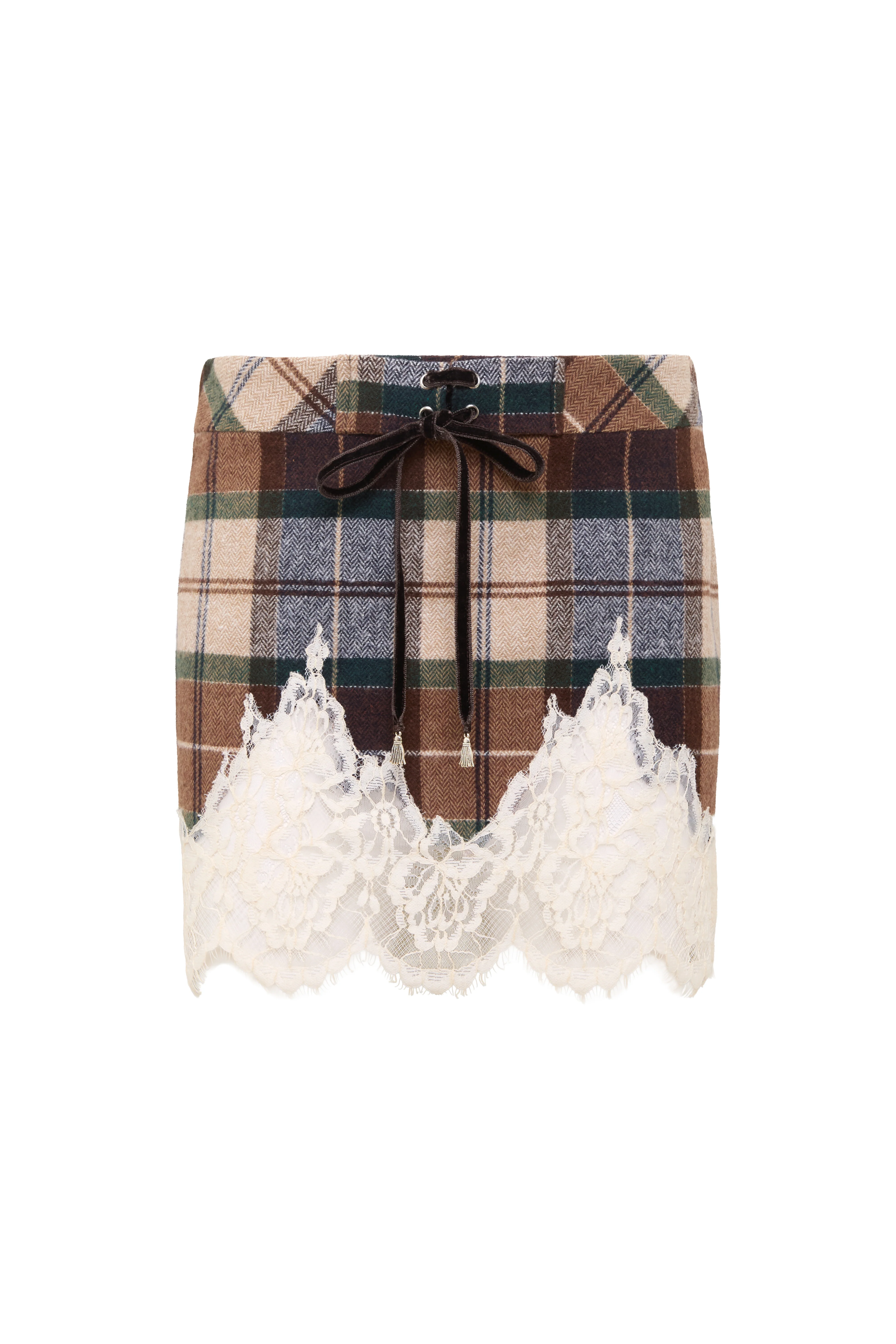 WITZ - Lace-trimmed mini skirt