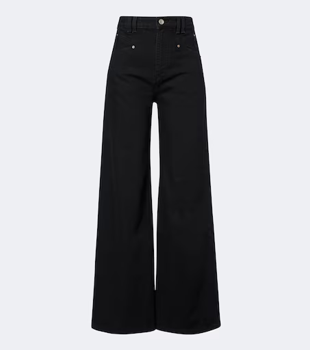 Lemony wide-leg jeans