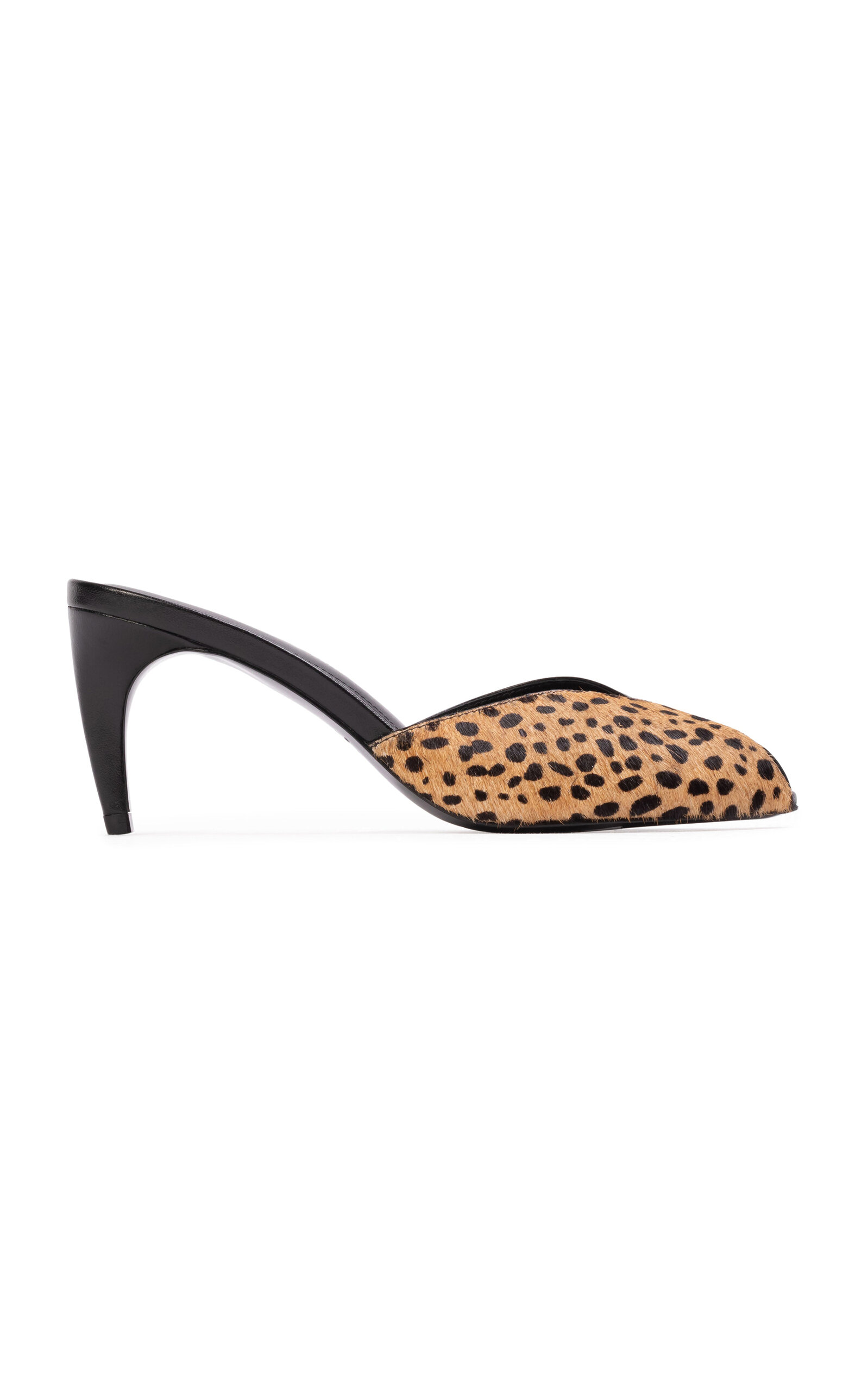 Noa Cheetah Pony Hair Mules