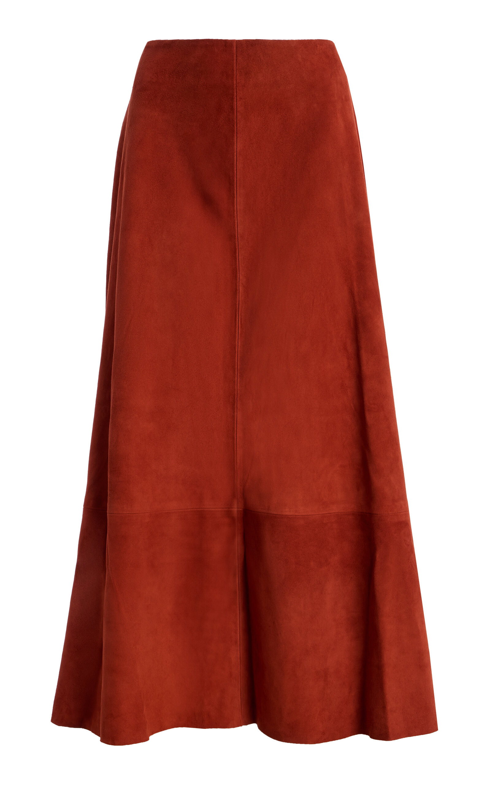 Exclusive Suede Midi Circle Skirt