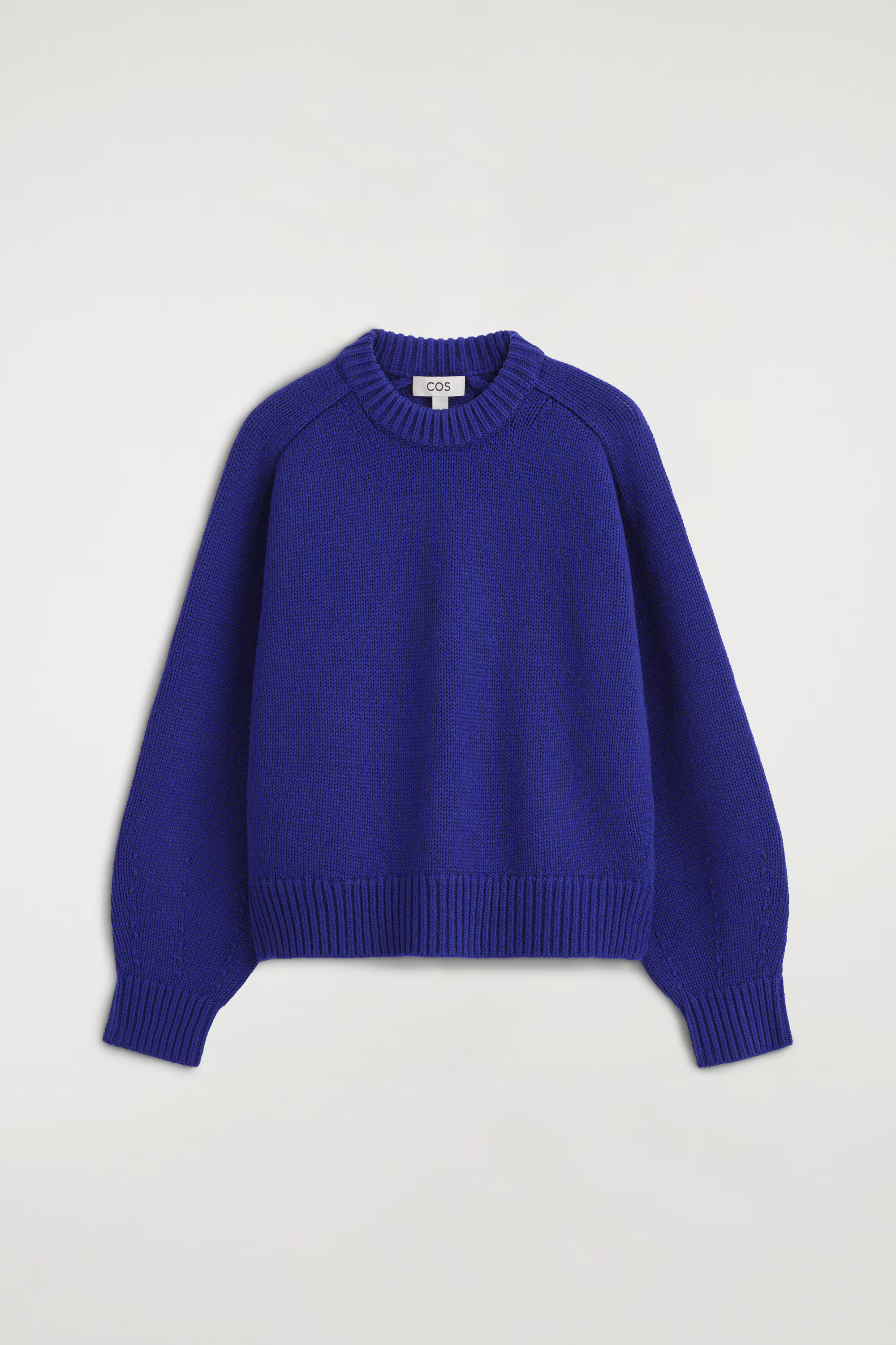 ROUNDED WOOL CREW-NECK JUMPER