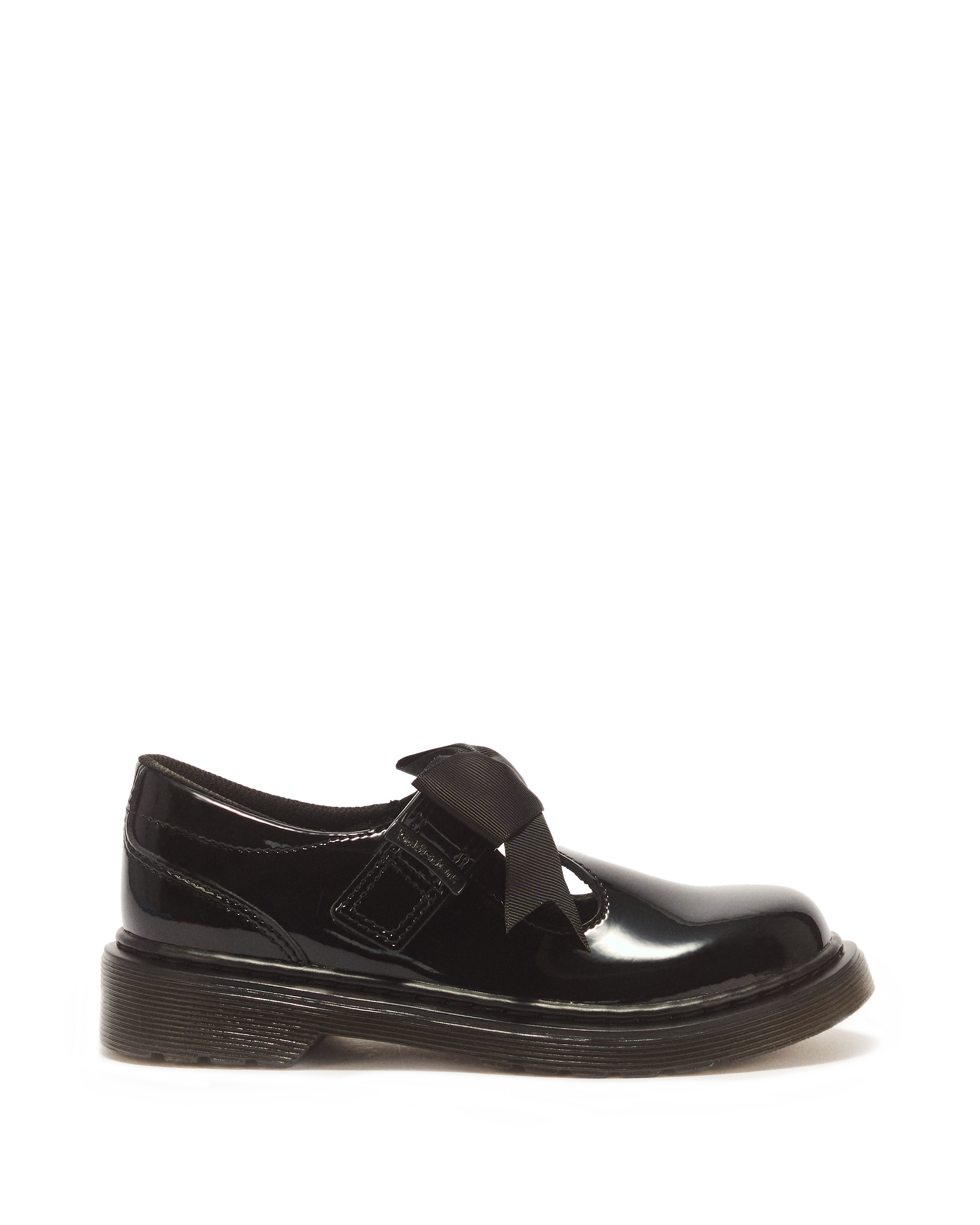 Junior Polley II Bow Patent Leather Mary Jane Shoes in Black