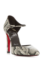 Fanny Demie 100mm Snake-Effect Leather Pumps