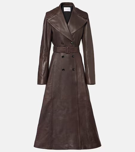 Leather coat