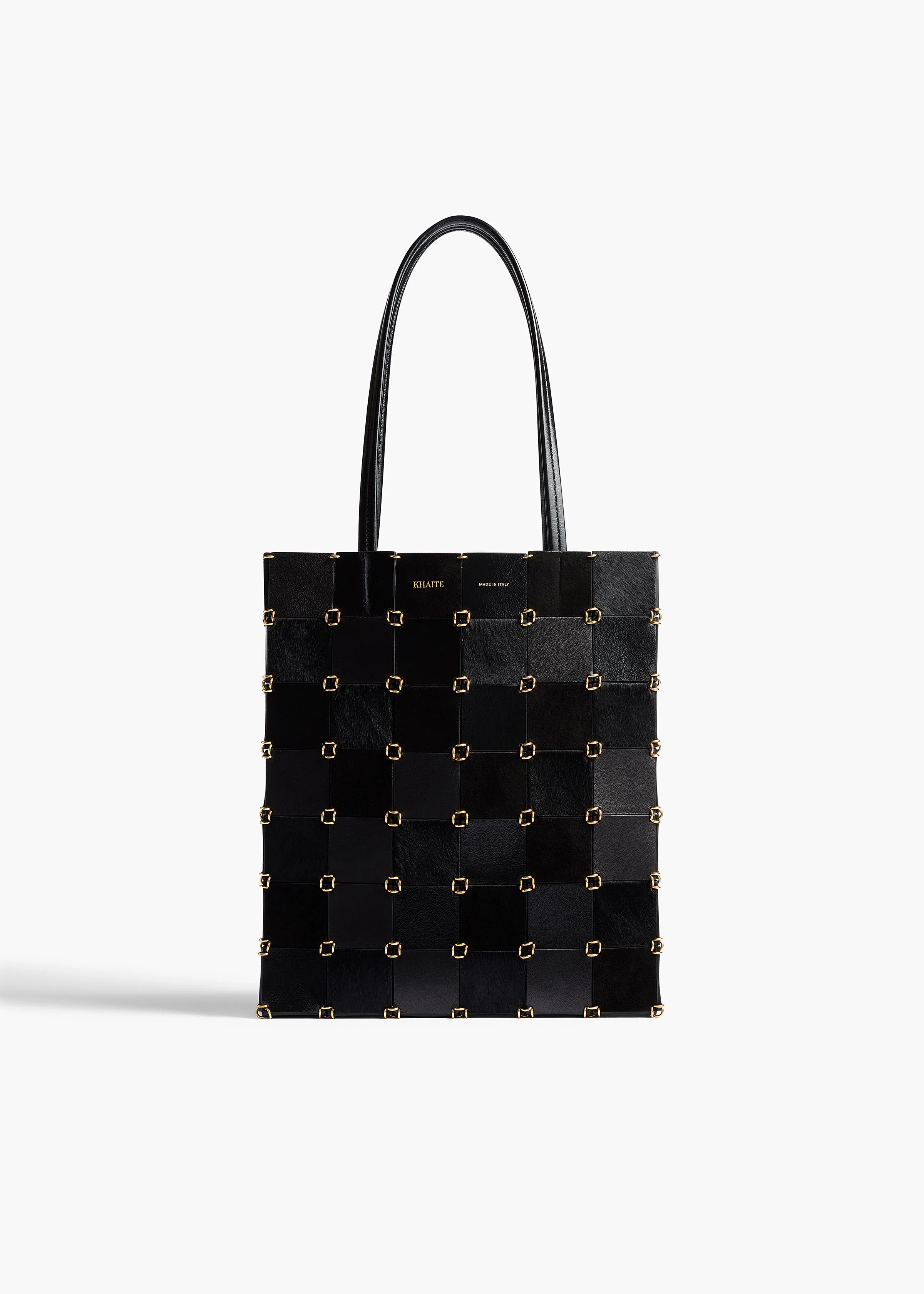 Small Emma Tote in Black Haircalf Multi Leather