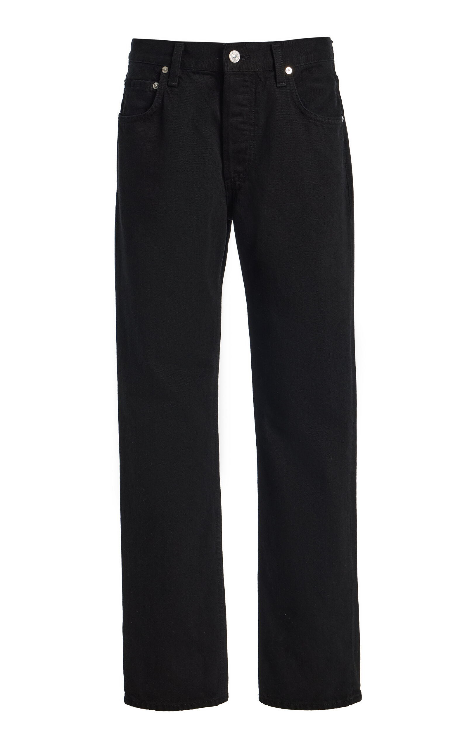 Savannah Rigid Mid-Rise Straight-Leg Jeans