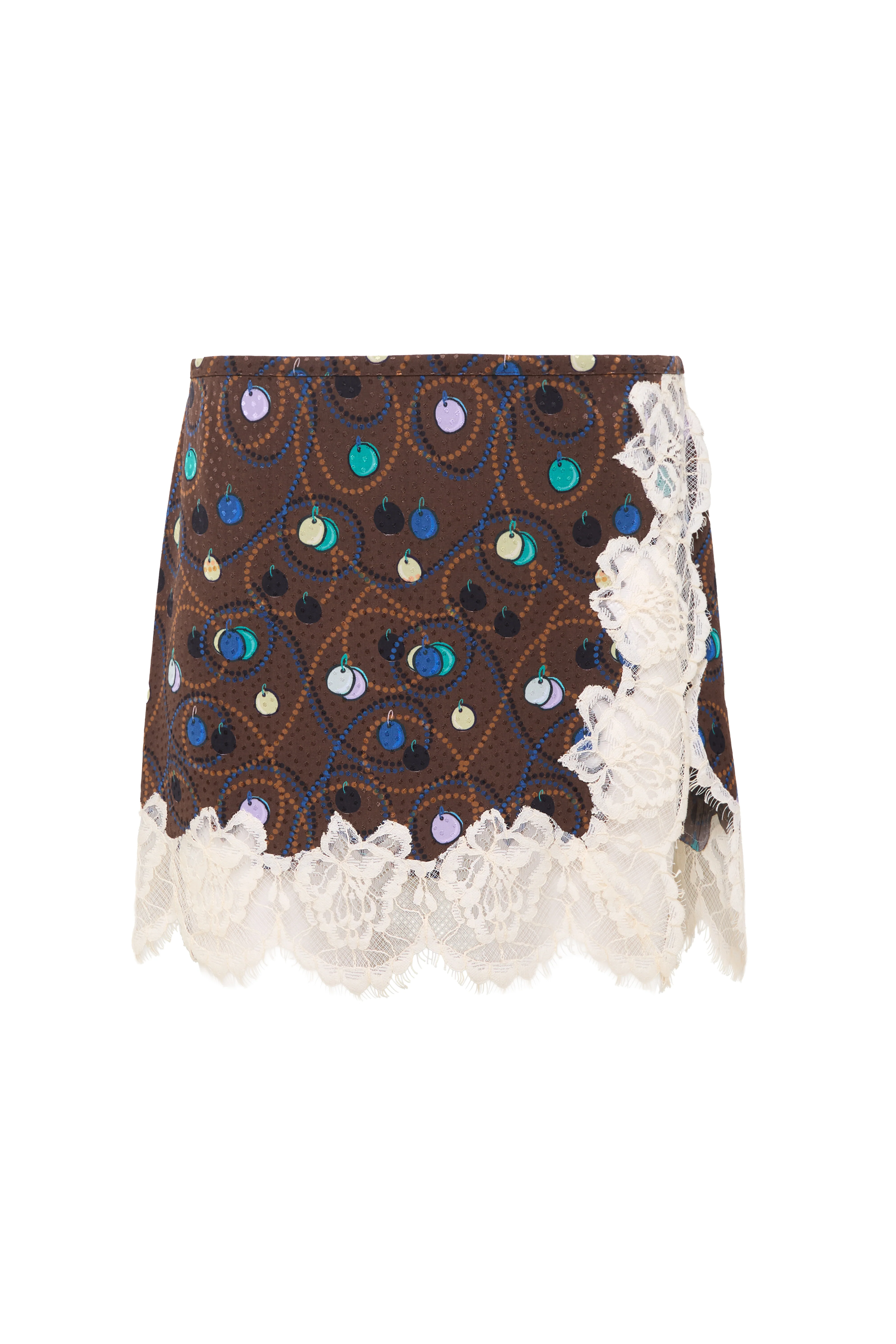 NIERA - Lace-trimmed mini skirt