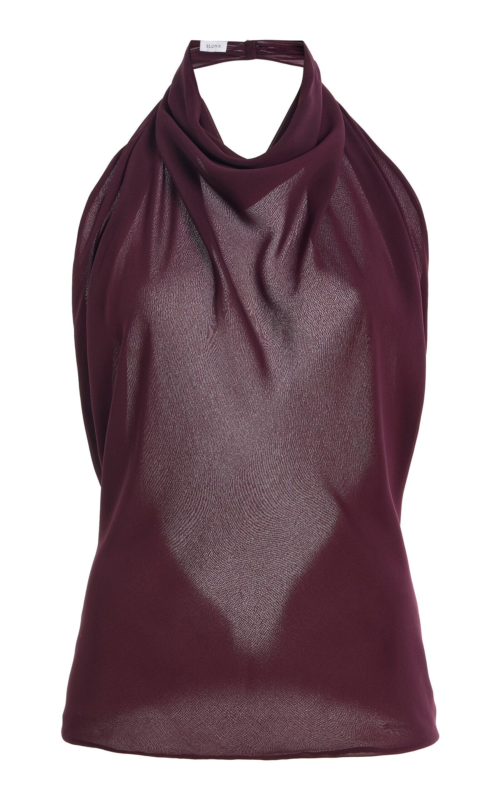 Exclusive The Georgette Semi-Sheer Scarf Top