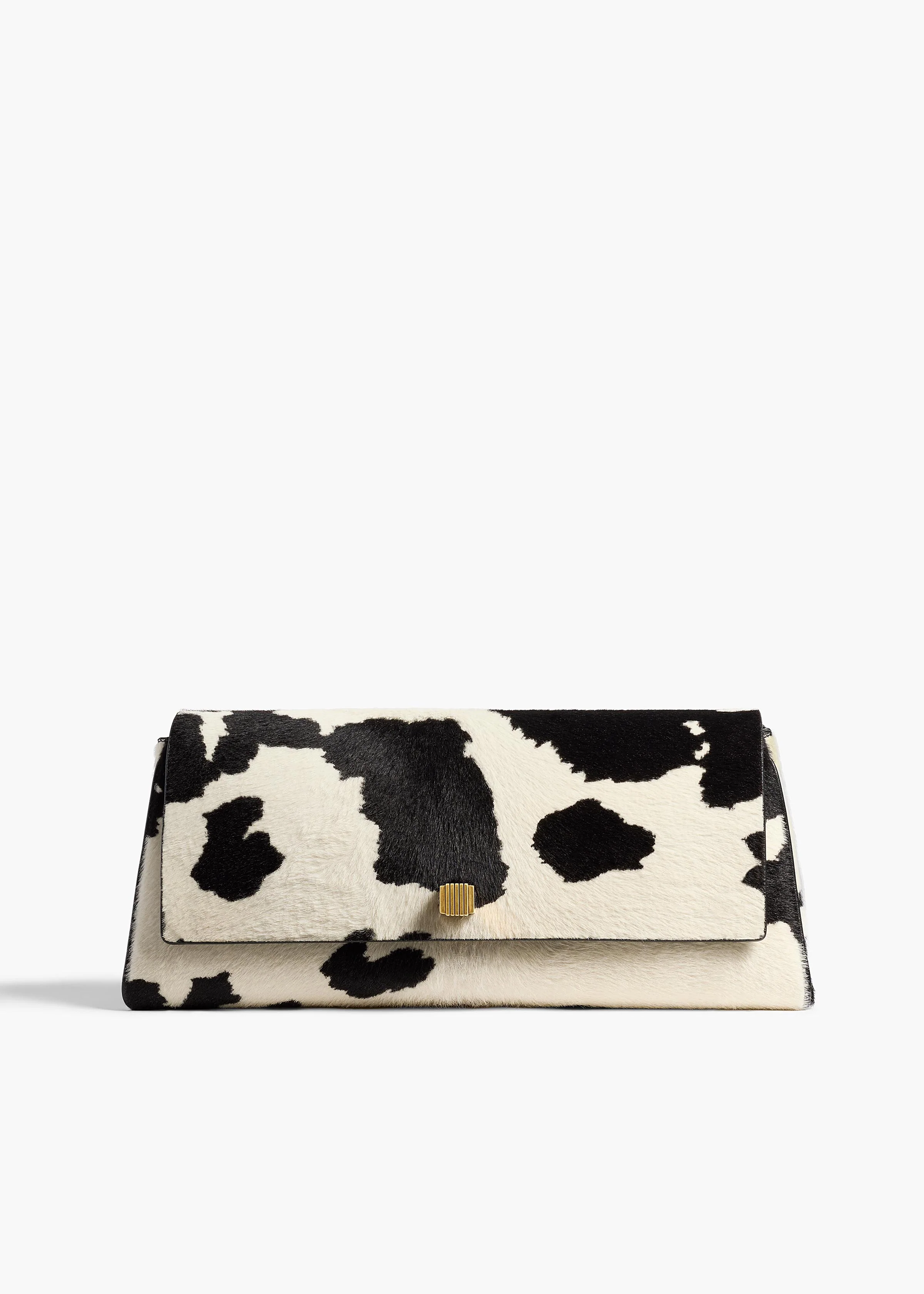 Audrey Clutch in Cow Print Haircalf