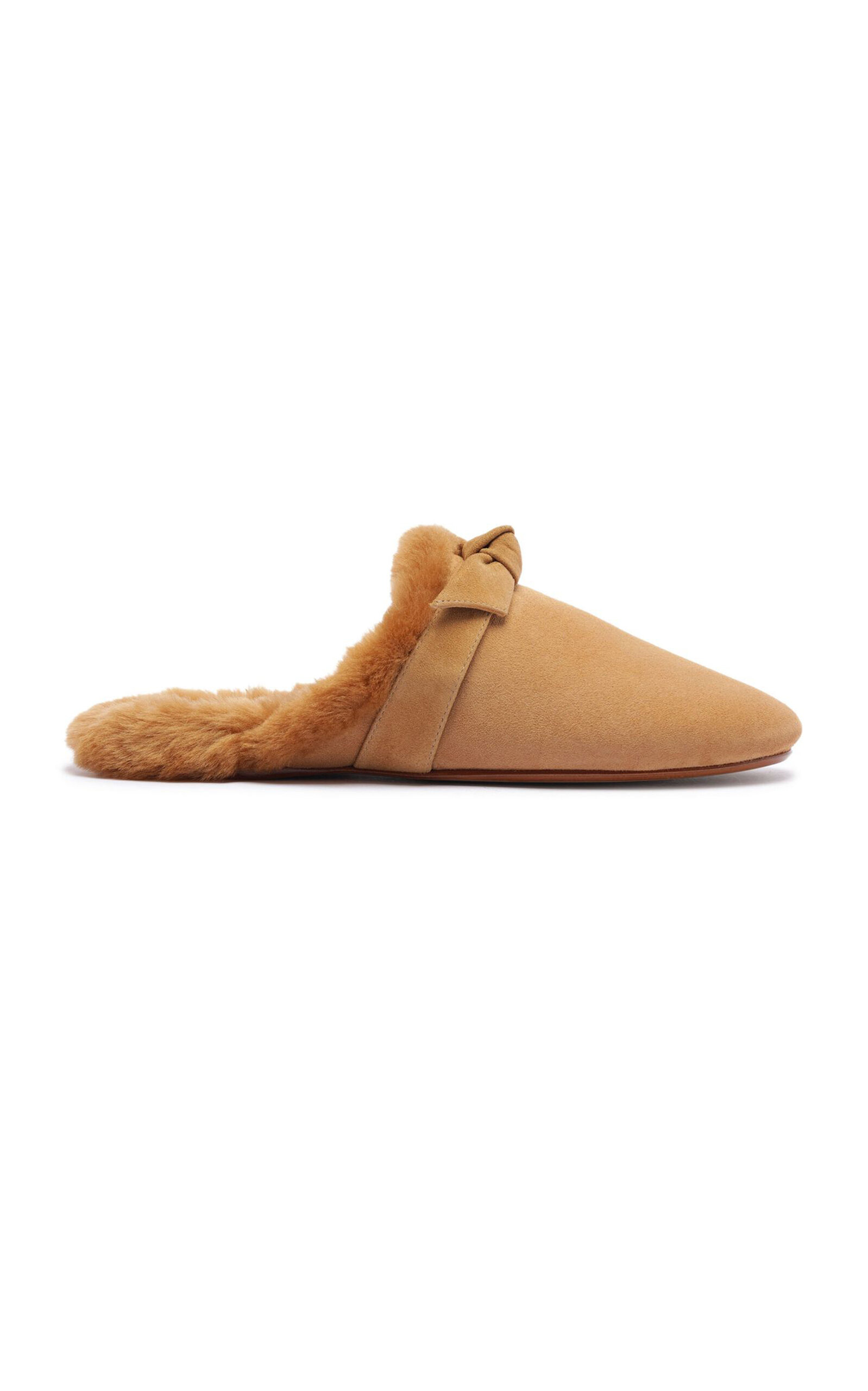 Clarita Babouche Shearling Mules
