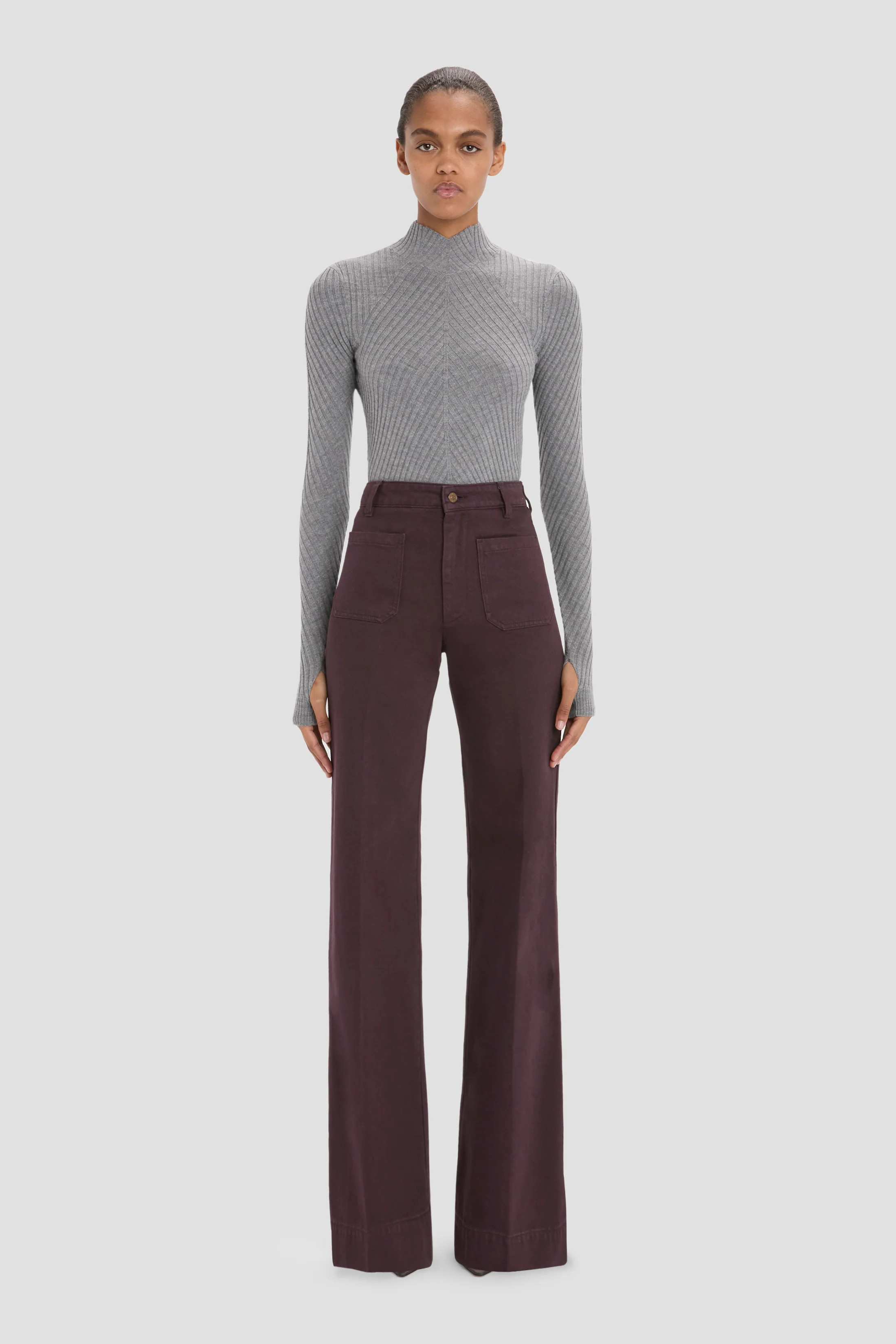 Alina Jean In Dark Burgundy