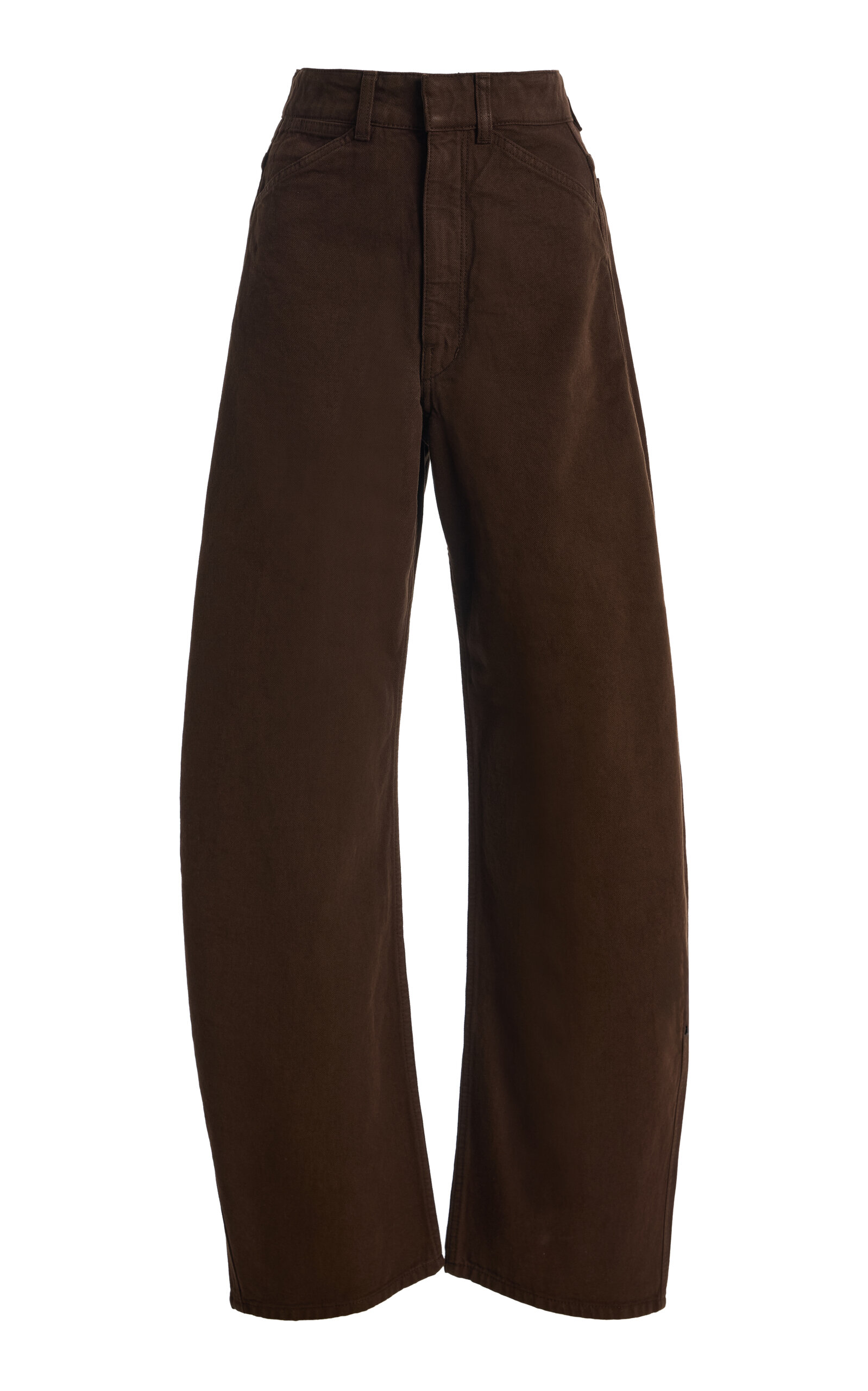 Rigid High-Rise Curved-Leg Jeans