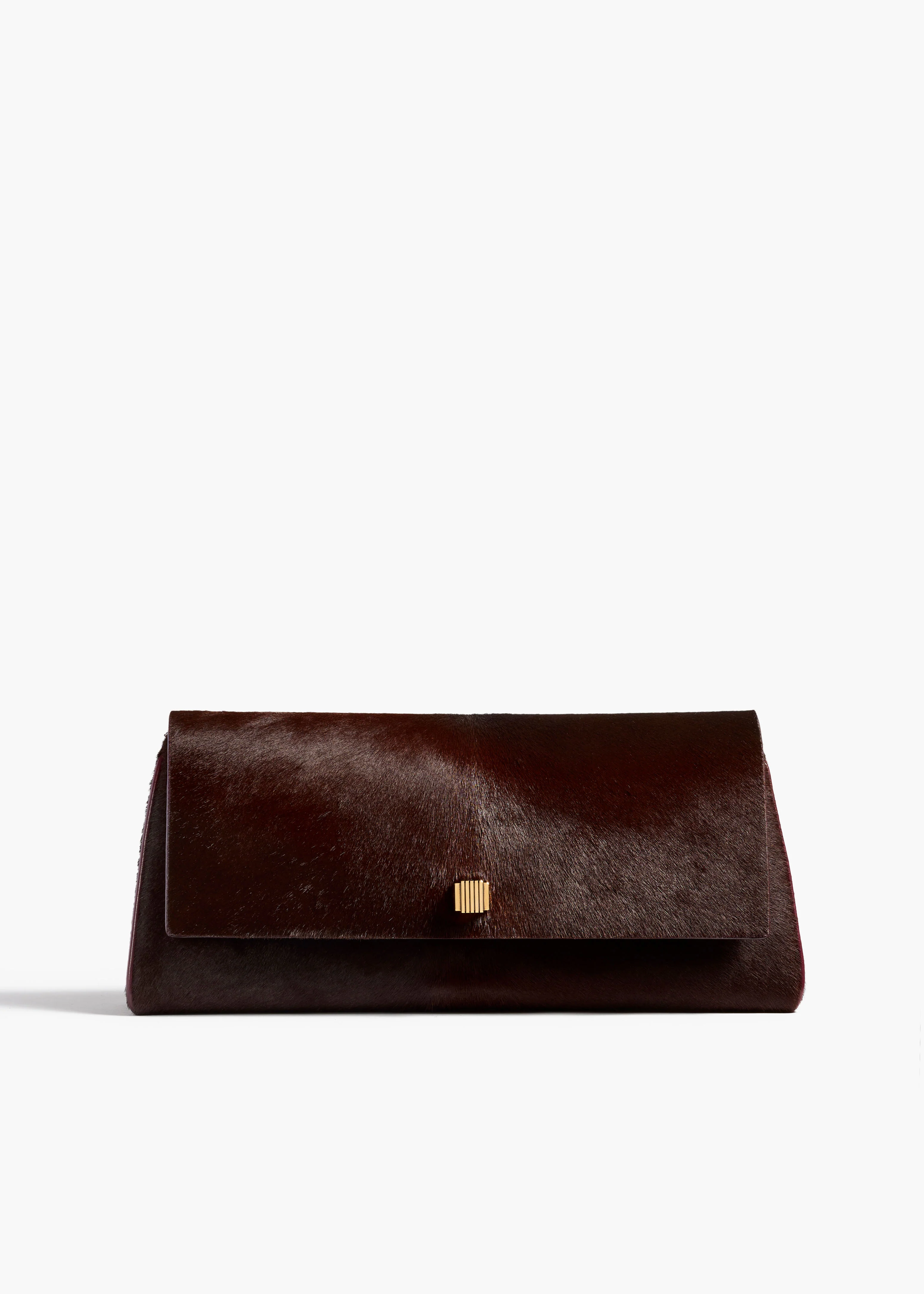Audrey Clutch in Rouge Noir Haircalf