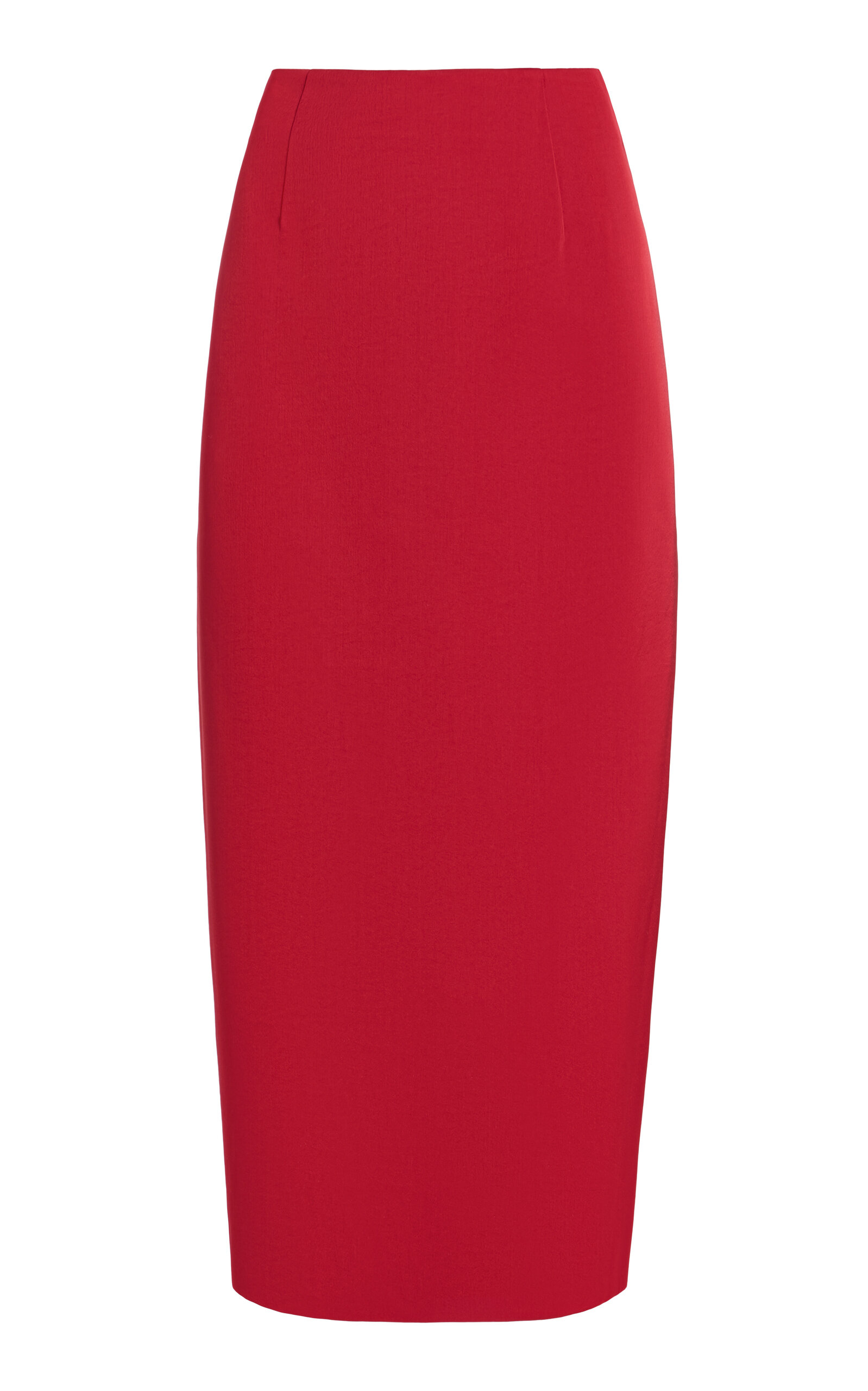 Classic Pencil Satin Midi Skirt