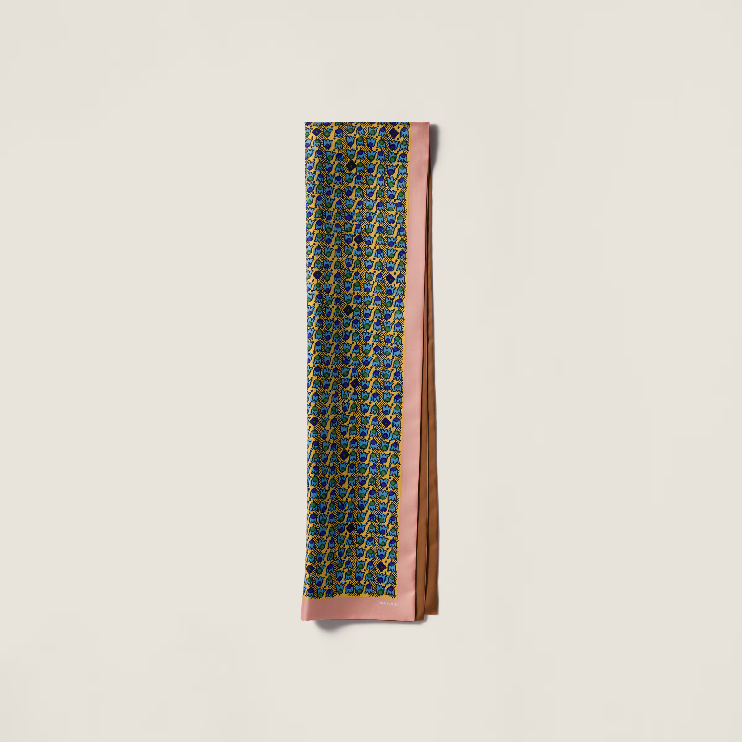 Printed twill scarf