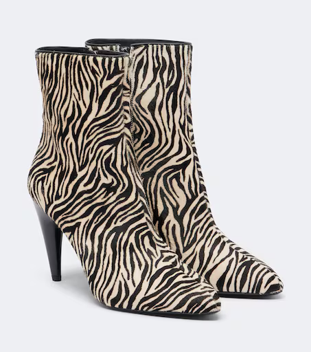 Jany printed calf hair ankle boots