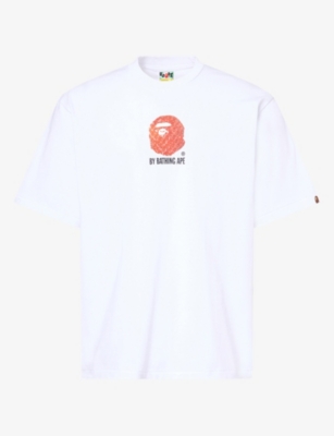 A BATHING APE - Strawberry by Bathing Ape Relaxed Graphic Cotton-Jersey T-Shirt | Selfridges.com