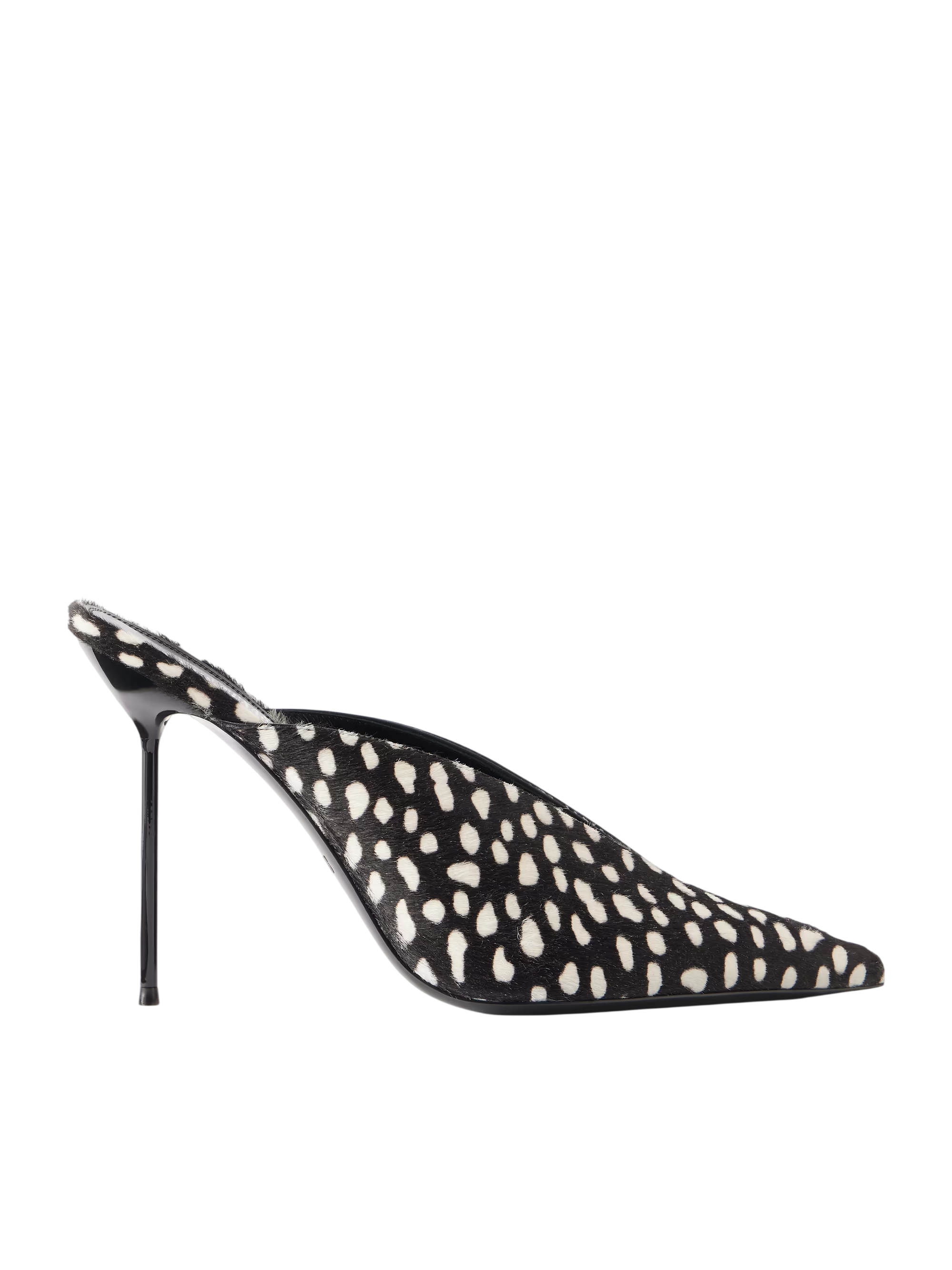 Lidia 105 printed calf hair mules