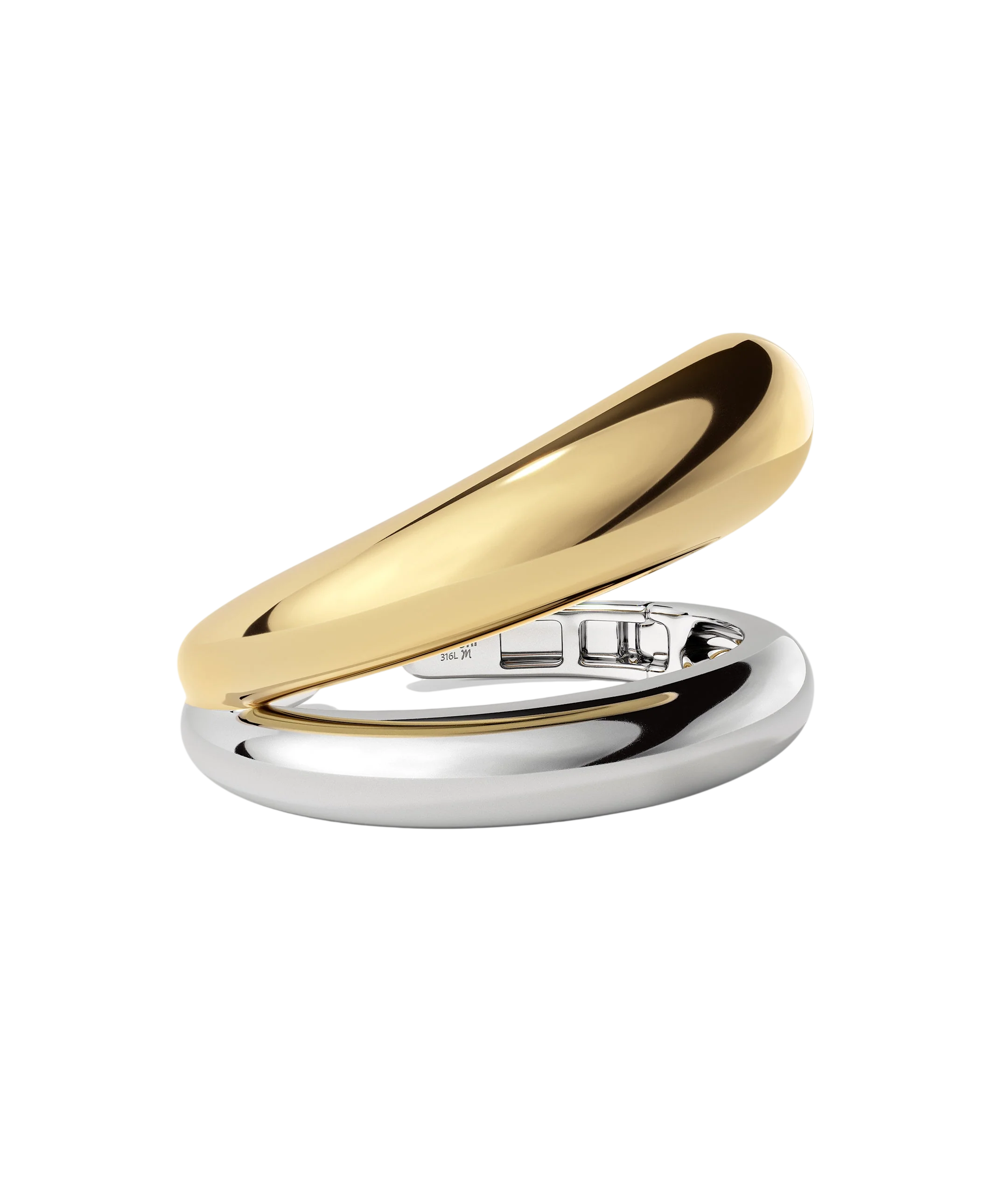 Gold Finished Steel, Platinum Finished Steel / 6"