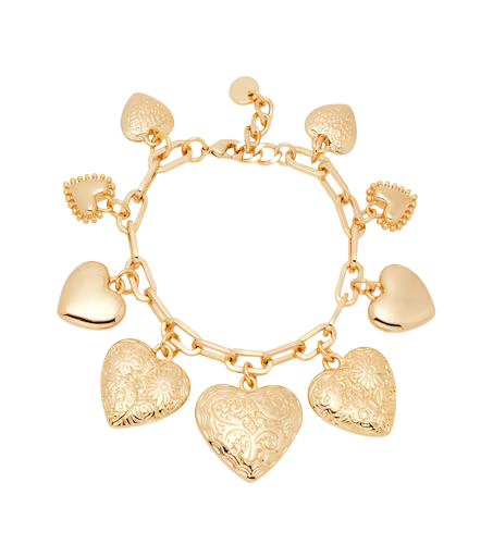 Engraved charm bracelet
