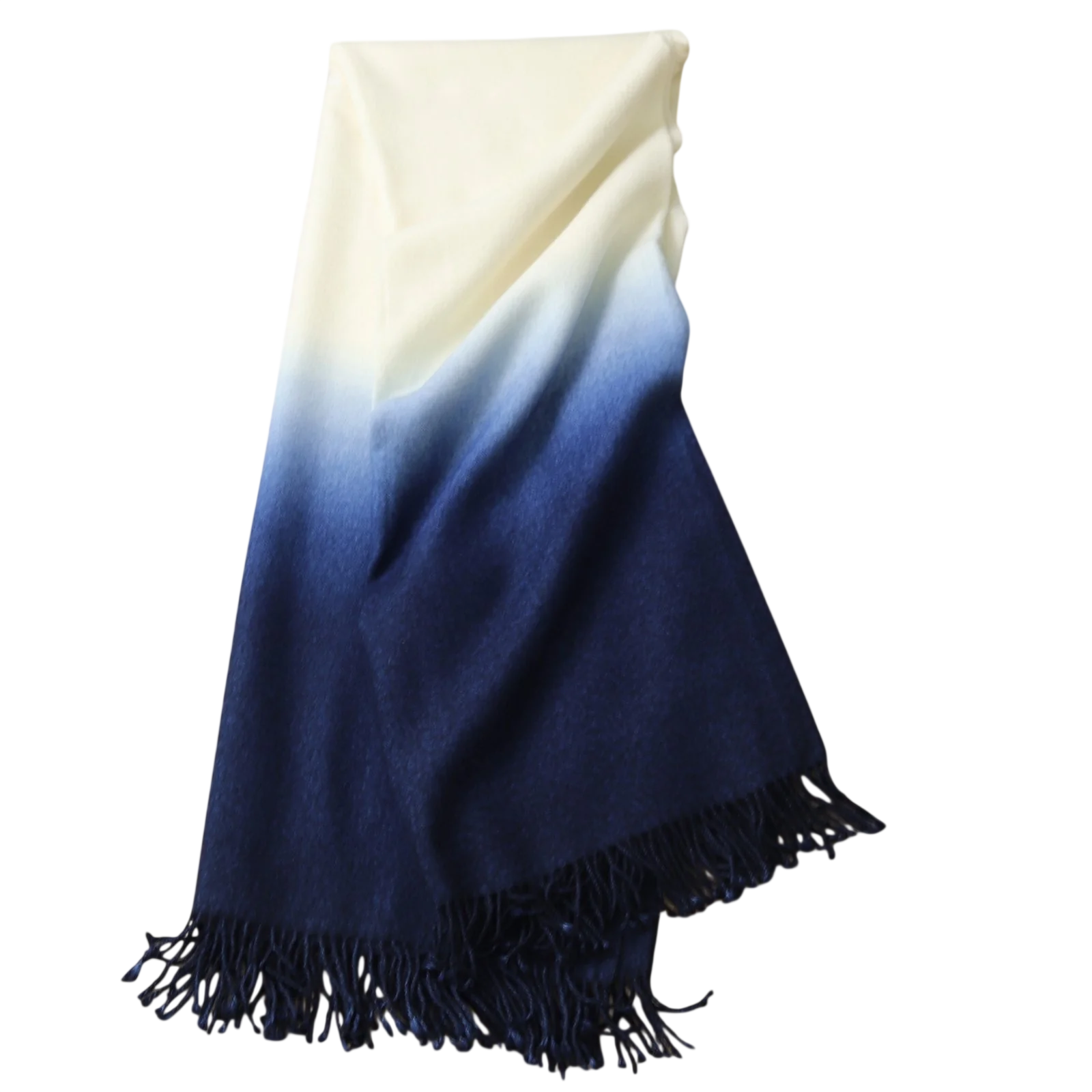 Dip-Dyed Throw