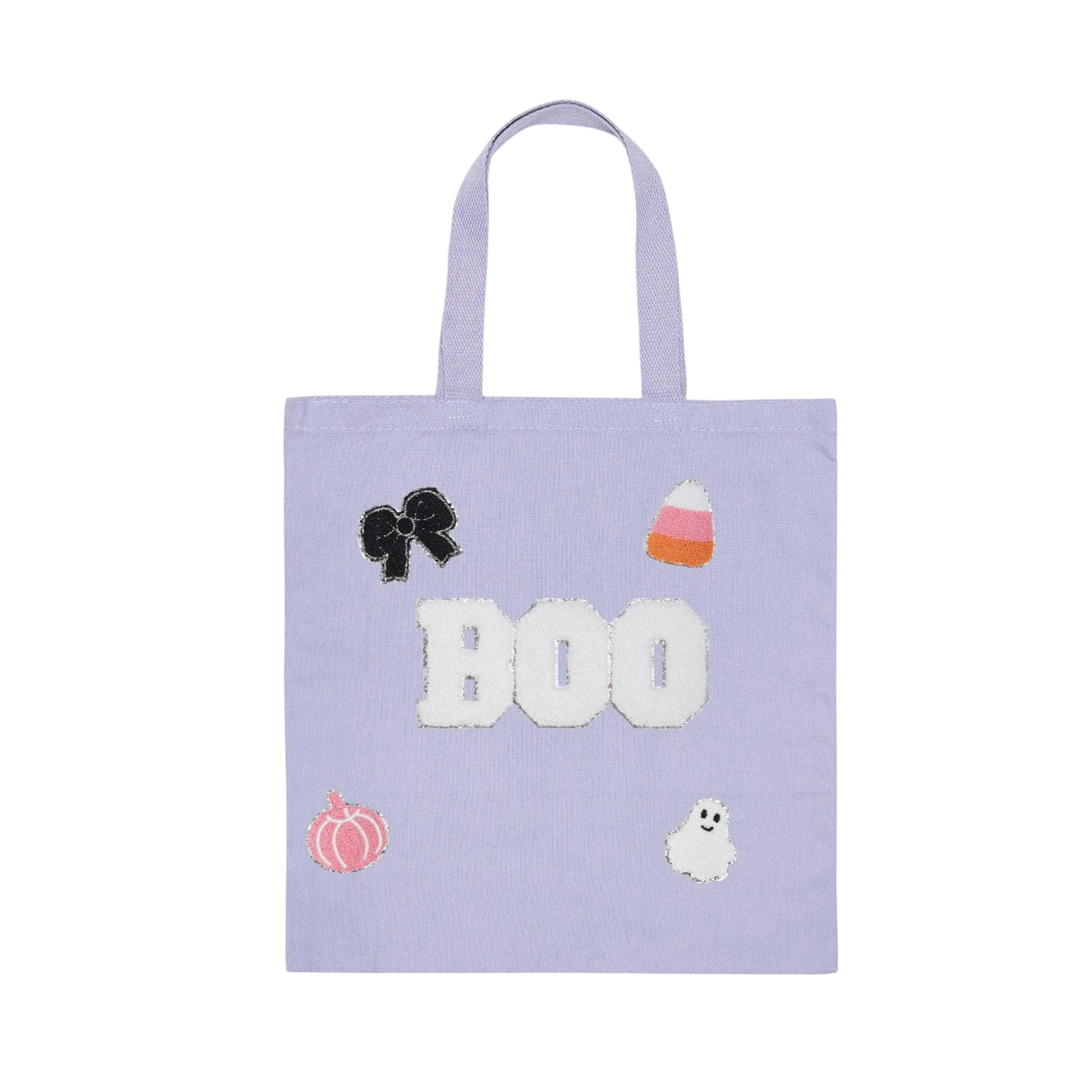 Boo Trick or Treat Patch Halloween Tote